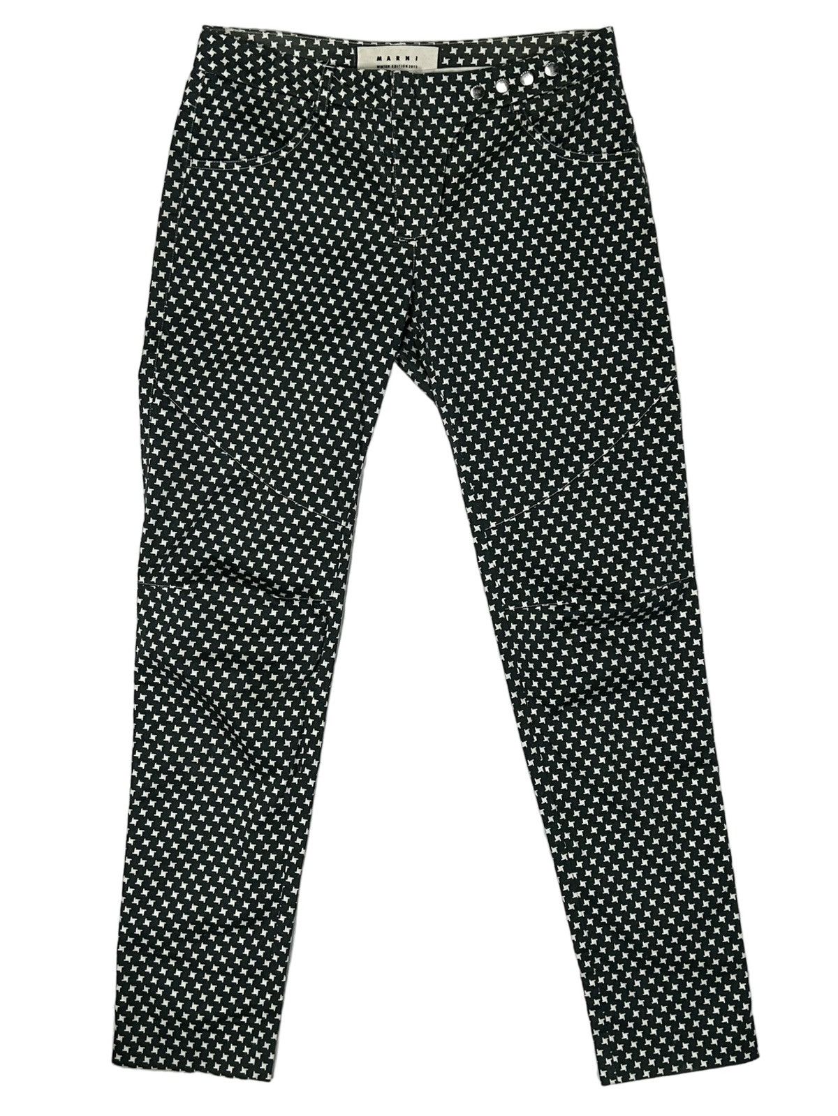 Marni FW13 Star Pattern Pants Size 28" / US 6 / IT 42 - 1 Thumbnail