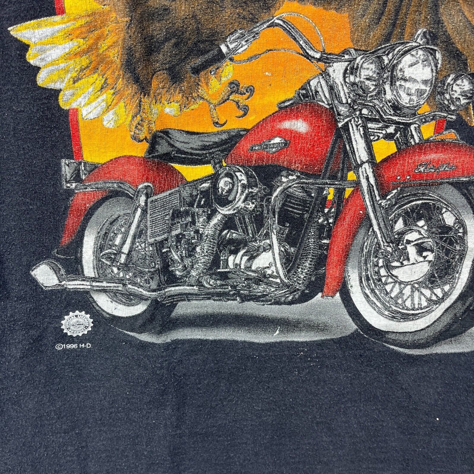 Vintage Vintage 90s Harley Davidson Eagle Single Stitch USA Large Size US L / EU 52-54 / 3 - 6 Thumbnail