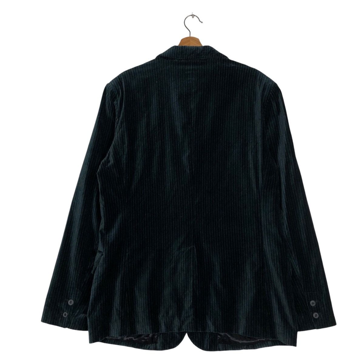 Calvin Klein × Japanese Brand × Vintage 📌Cropped Biker Velvet Jacket Calvin Klein Jeans Striped Size US L / EU 52-54 / 3 - 9 Thumbnail