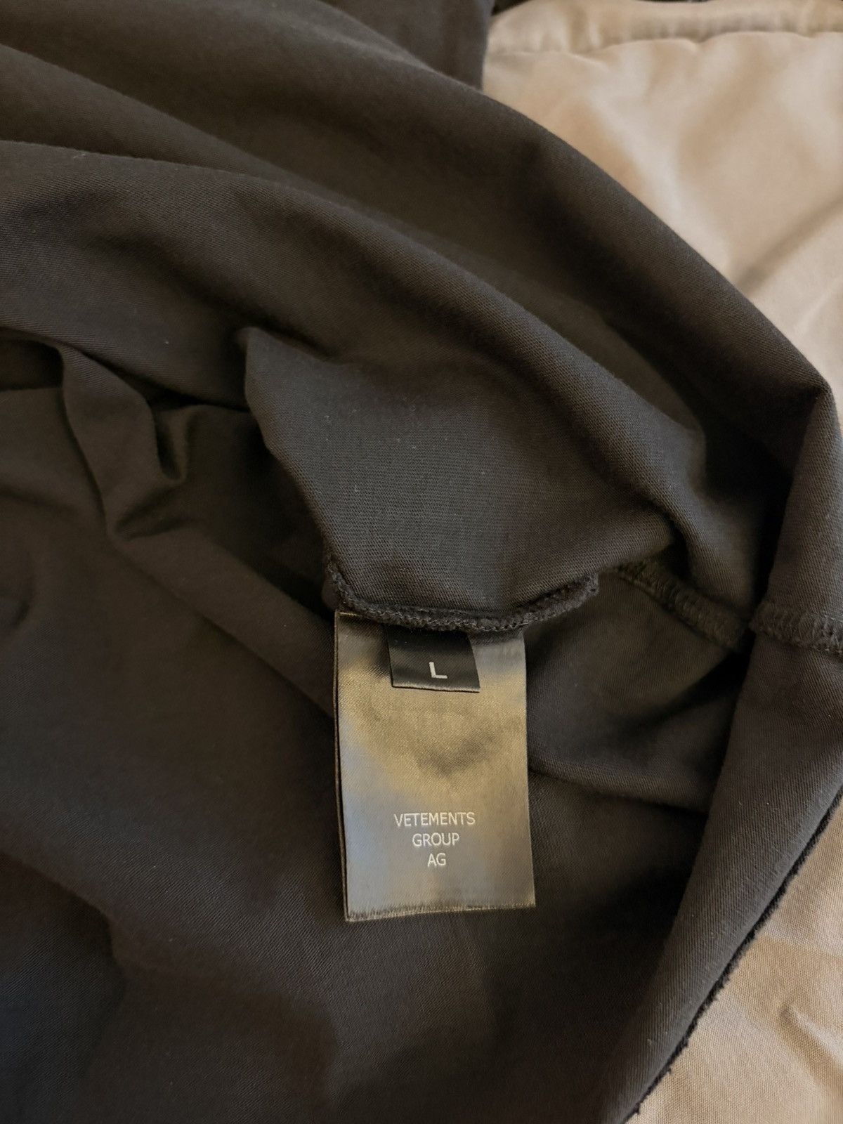 Vetements Cof Decadence Cut-Up Long Sleeve T-Shirt - Black Size US L / EU 52-54 / 3 - 6 Thumbnail