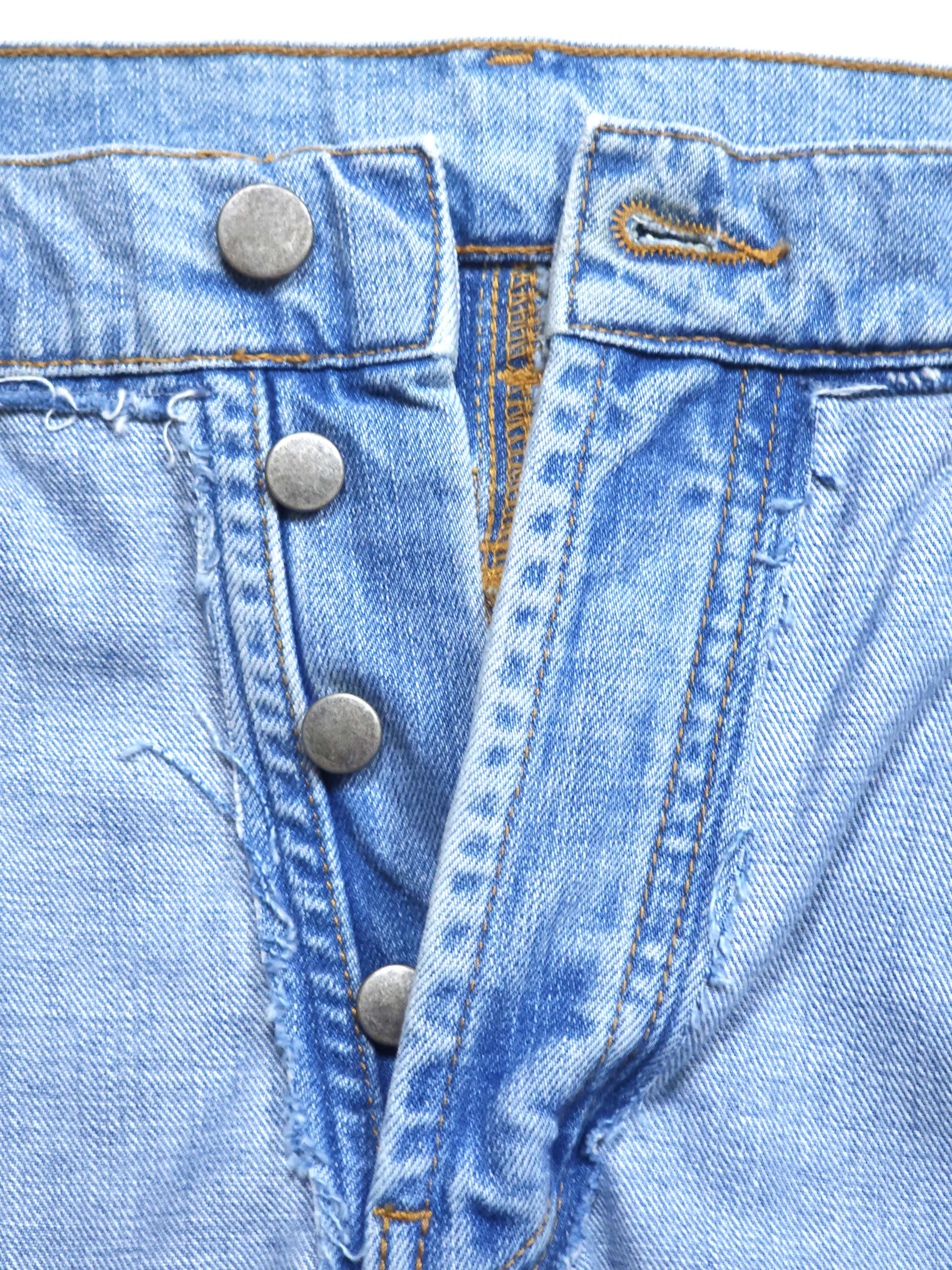 Maison Margiela S/S 2005 Re-Edition Inside Out Reverse Blue Jeans Pants Size US 34 / EU 50 - 5 Thumbnail