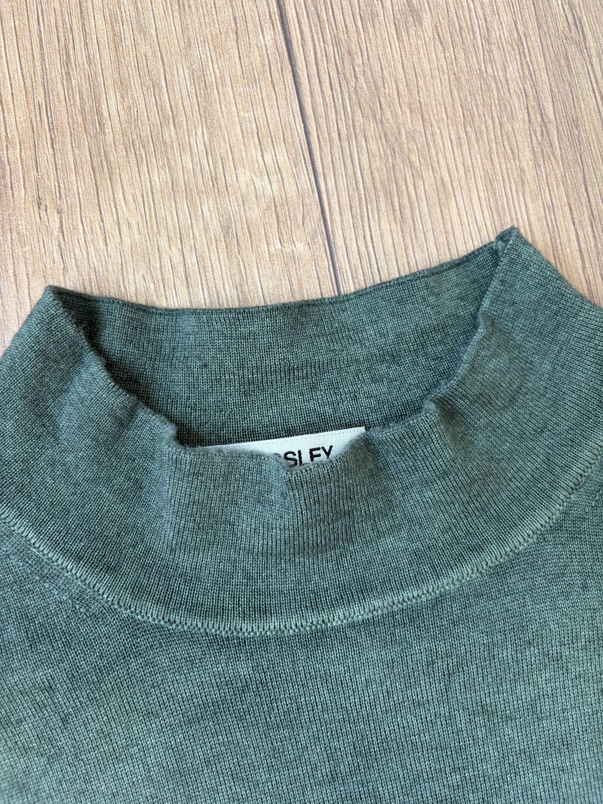 Crossley Crossley Gradient Green Wool Sweater Size US L / EU 52-54 / 3 - 3 Thumbnail