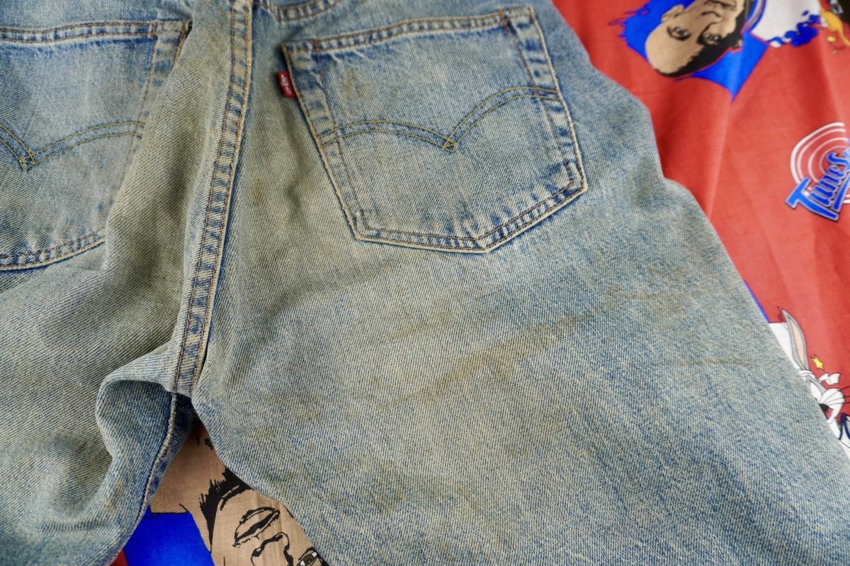 Levi's Vtg levis 551z 90s Big E Japan Made Selvedge Distressed Size US 30 / EU 46 - 17 Thumbnail
