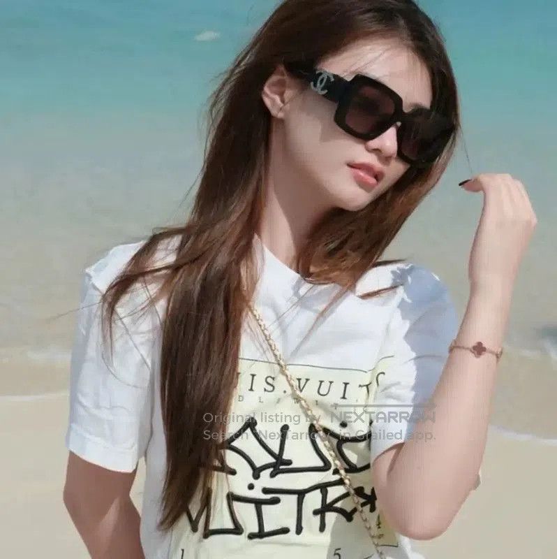 Louis Vuitton Louis Vuitton White Graphic Cotton T. Size M / US 6-8 / IT 42-44 - 8 Thumbnail