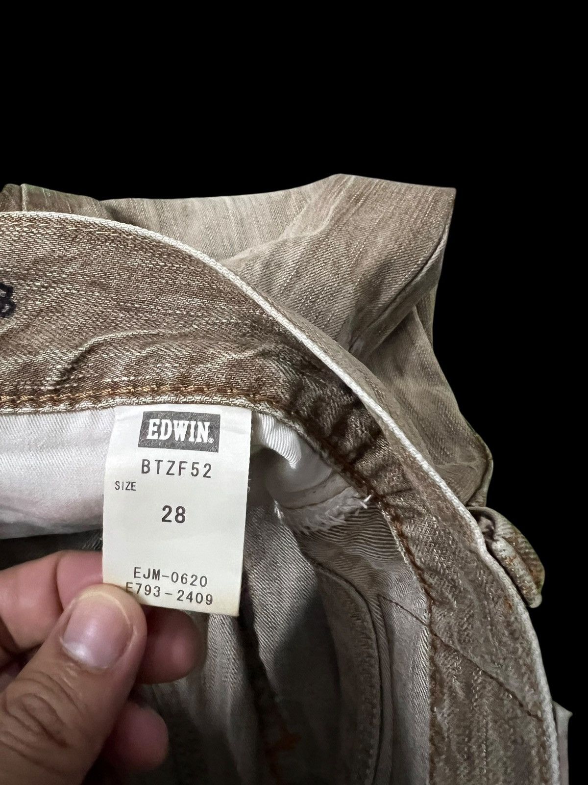 If Six Was Nine Vintage Edwin 503 Blue Trip Mud Wash Jean Size US 30 / EU 46 - 19 Thumbnail