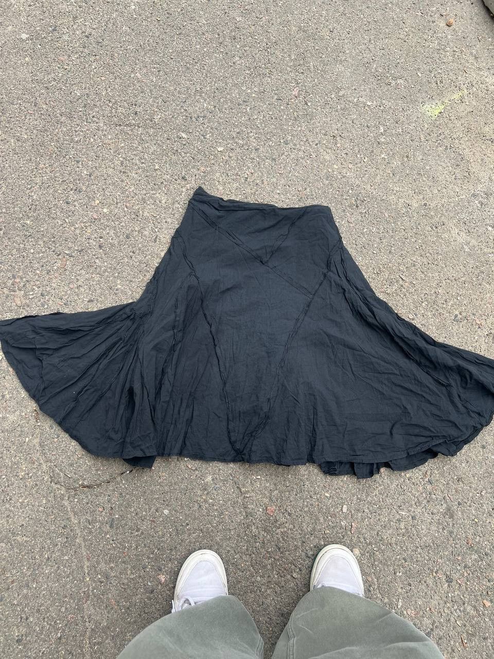 Designer × Japanese Brand × Vintage Vintage Asymmetrical Pleated y2k Skirt Wrap Size 26" / US 2 / IT 38 - 1 Thumbnail