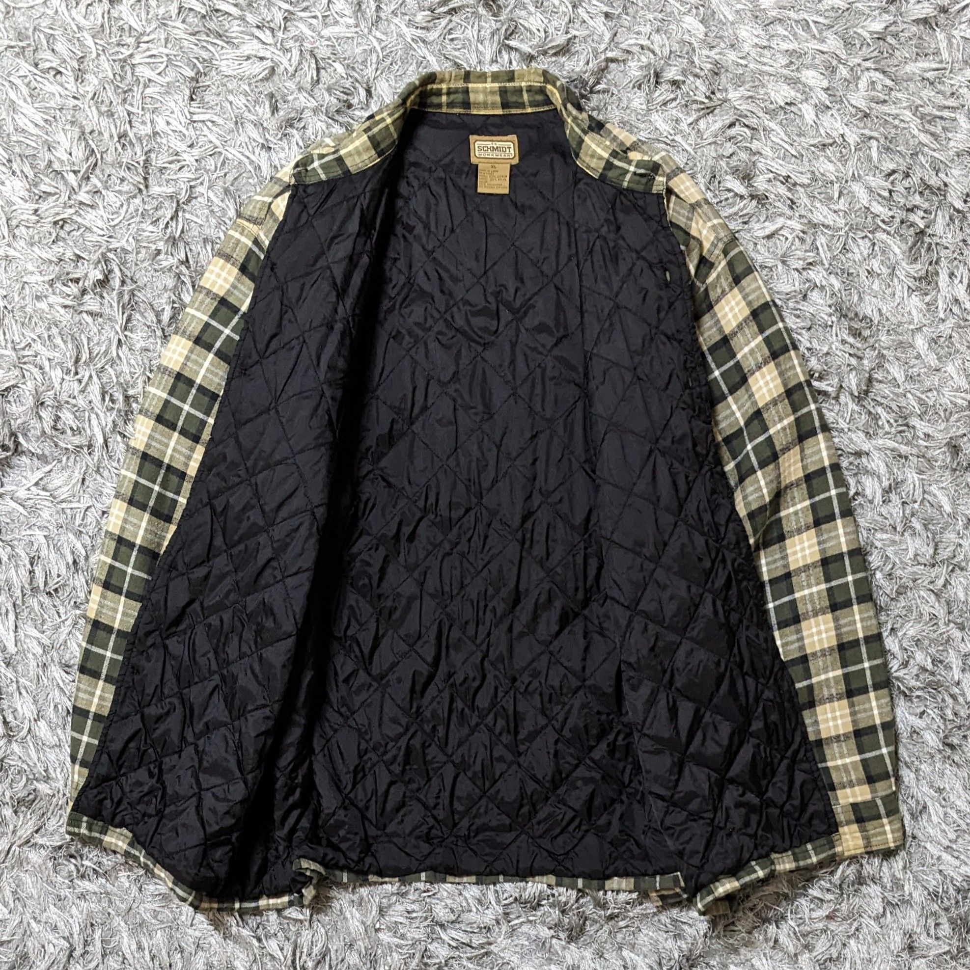SCHMIDT Vintage Schmidt Checkered Flannel Jacket Workers Gears Size US XL / EU 56 / 4 - 2 Thumbnail