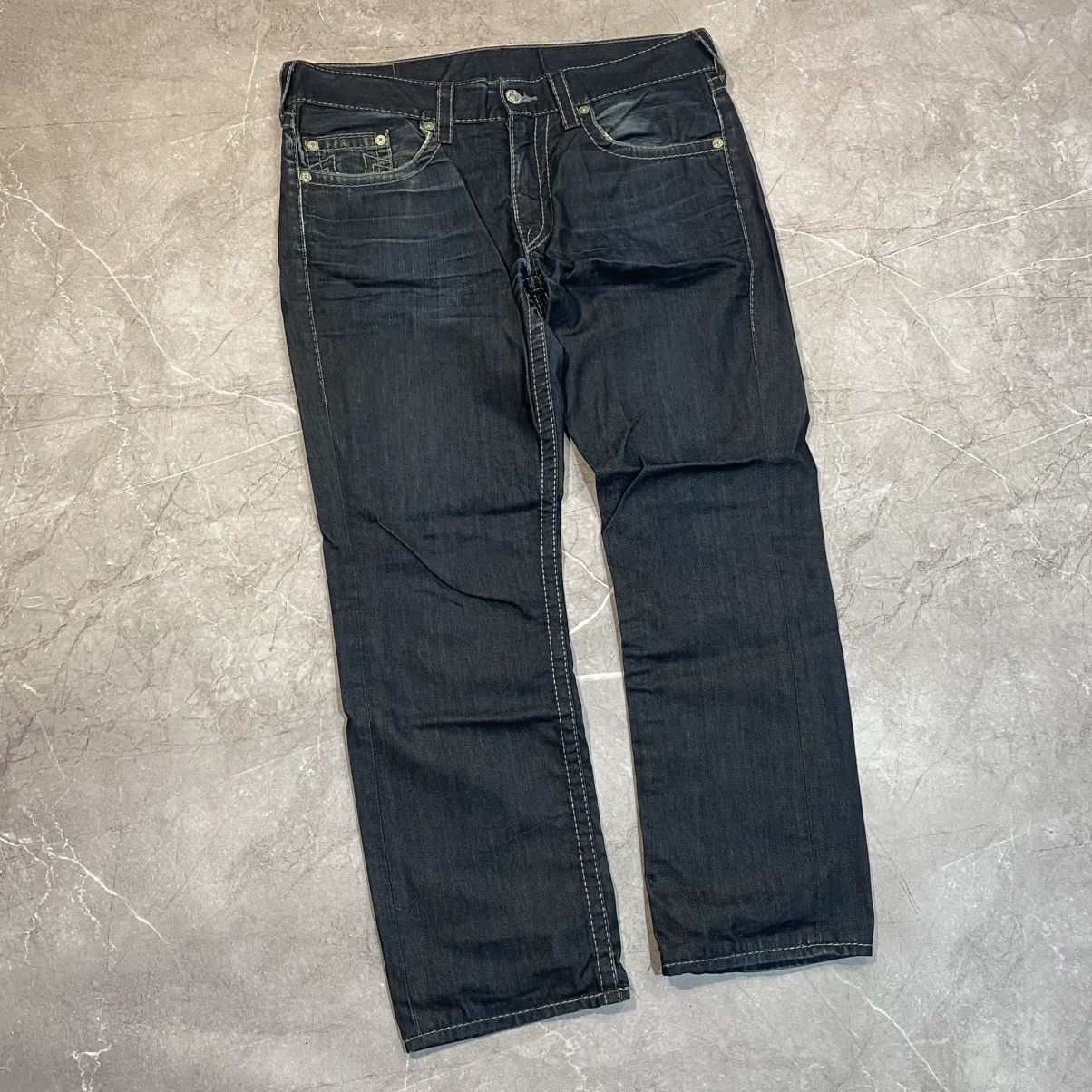 True Religion VINTAGE TRUE RELIGION BIG LOGO PANTS 00s Size US 36 / EU 52 - 7 Thumbnail