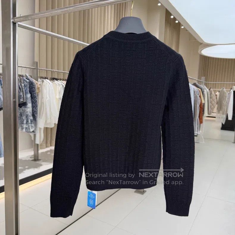 Hermes Hermes Black wool H printed base layer sweater Size XS / US 0-2 / IT 36-38 - 2 Thumbnail