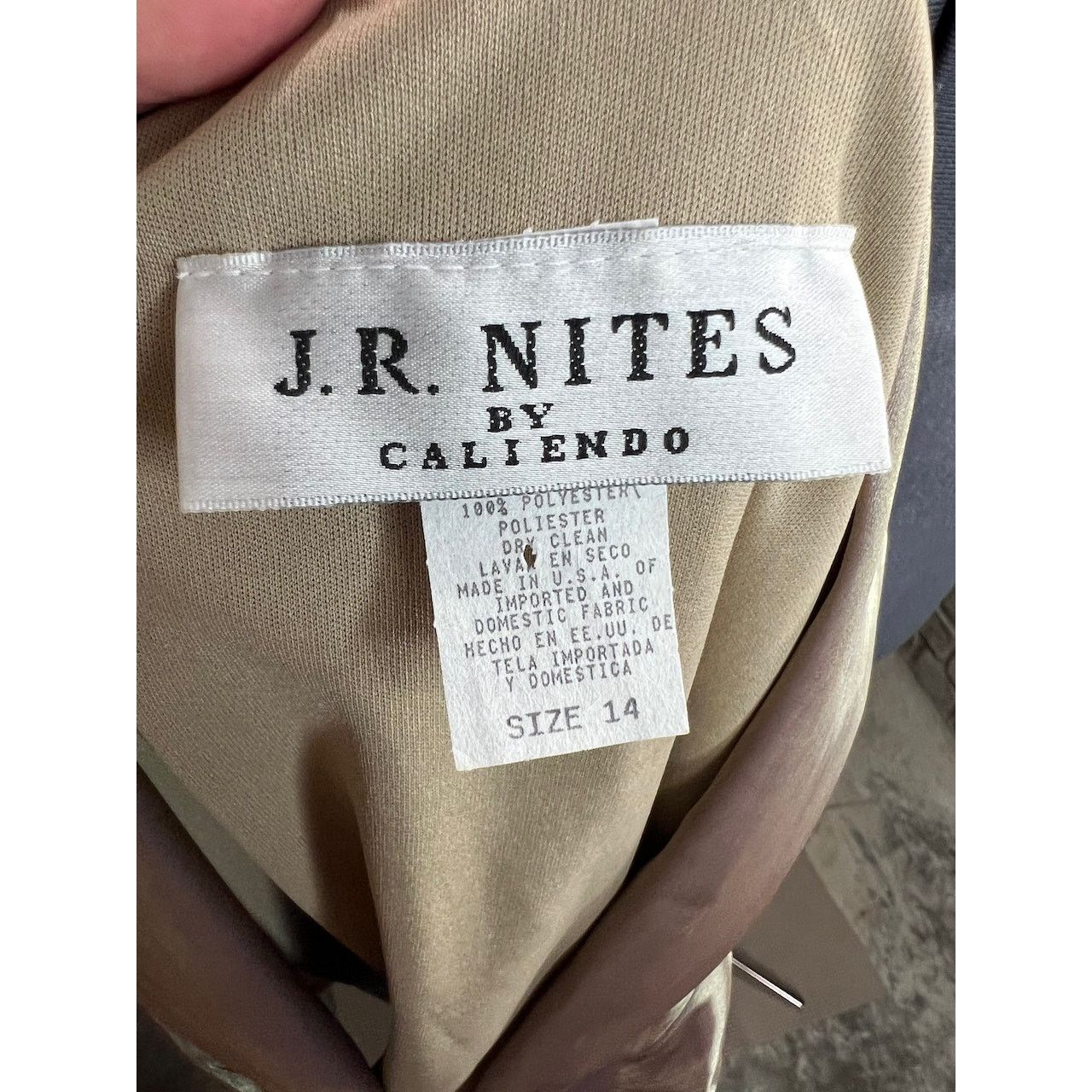 Vintage top button up gold metallic sleeveless glam 1990s Size XL / US 12-14 / IT 48-50 - 7 Thumbnail