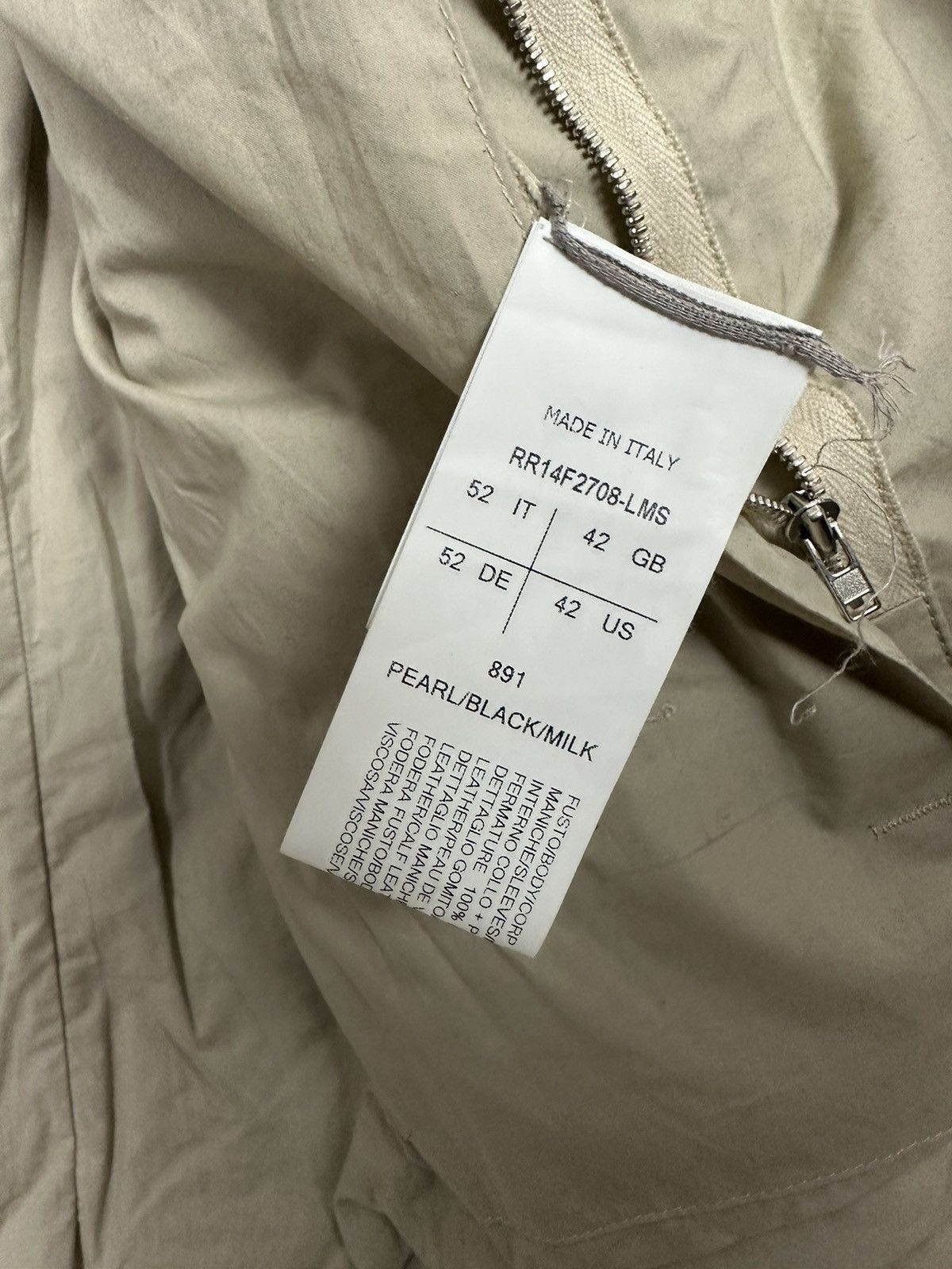 Rick Owens FW14 ‘MOODY’ Cowskin Fencing Jacket Size US L / EU 52-54 / 3 - 11 Thumbnail