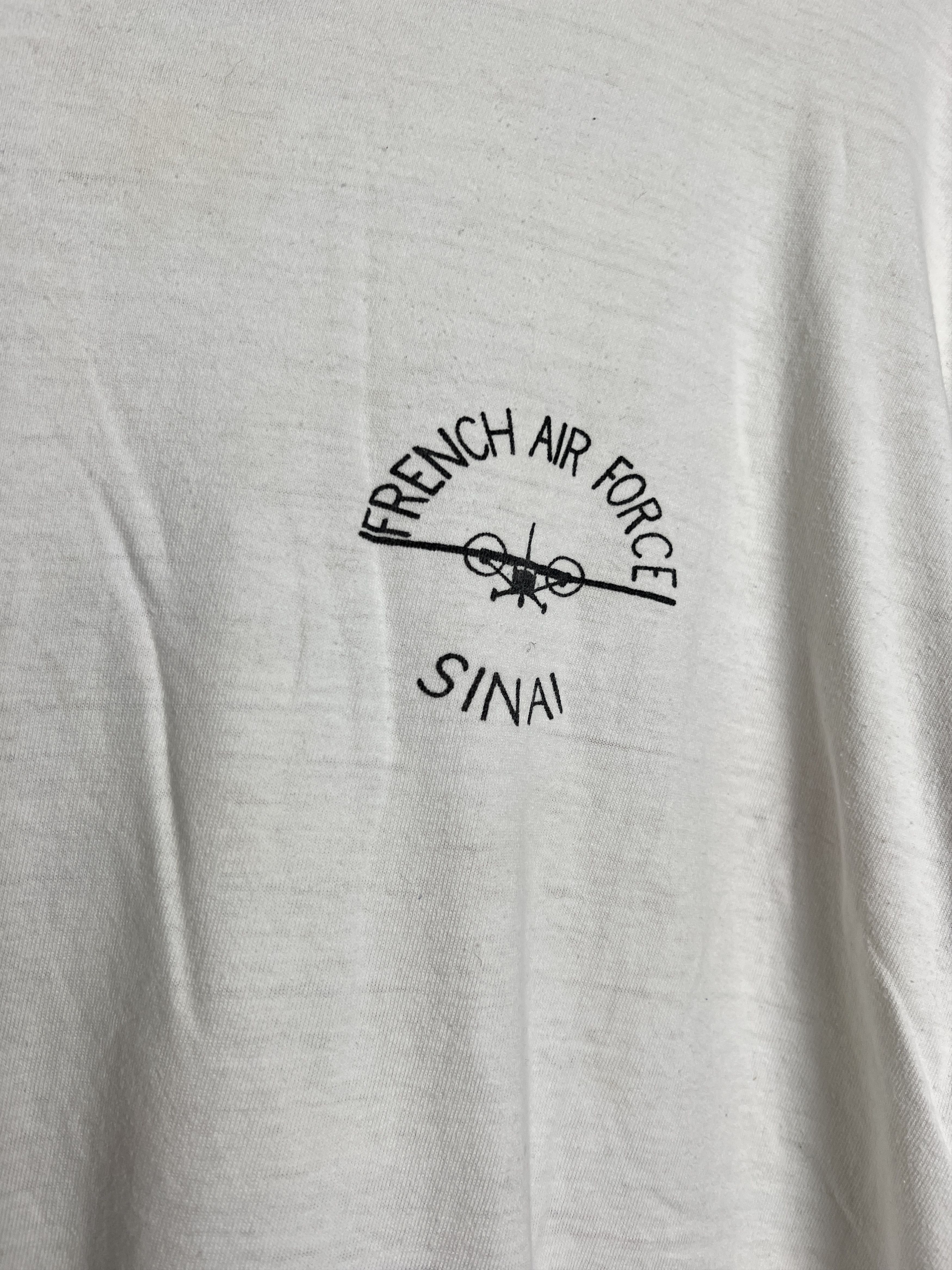 Vintage Cabaret French Air Force T-shirt Size US L / EU 52-54 / 3 - 3 Thumbnail