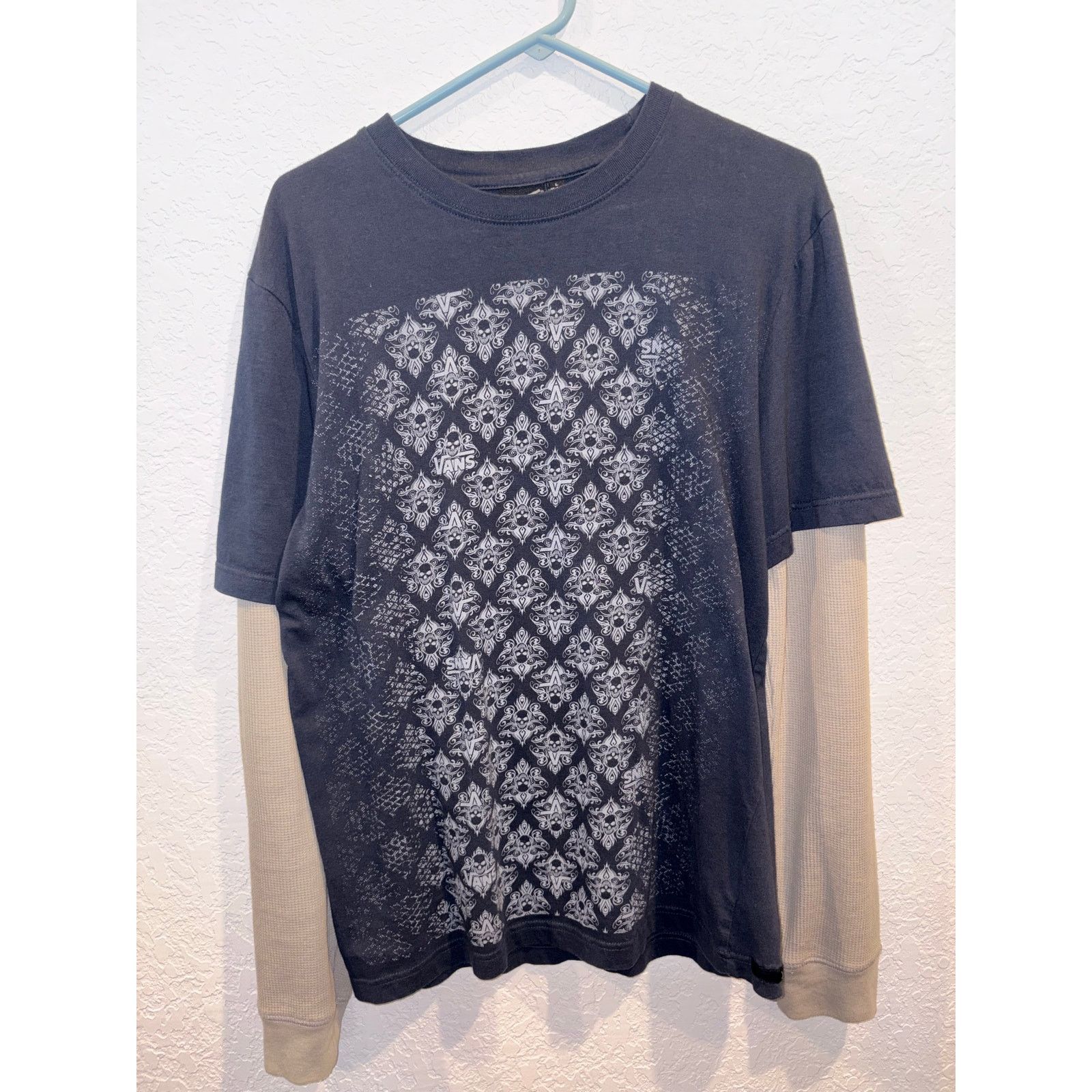 Vans Vans Skull Skater Waffle Longsleeve Size US L / EU 52-54 / 3 - 1 Thumbnail