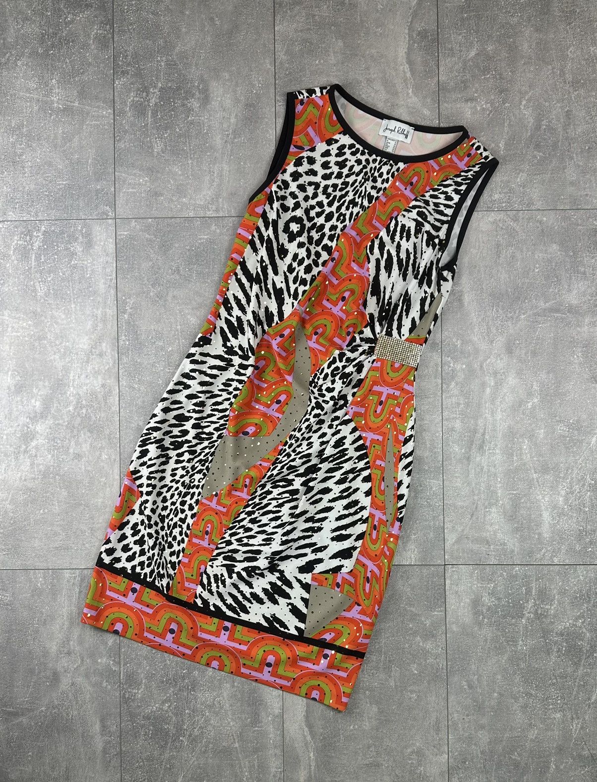 Joseph Ribkoff Joseph Ribkoff Animal Print Sleeveless Sheath Dress Size M / US 6-8 / IT 42-44 - 1 Thumbnail