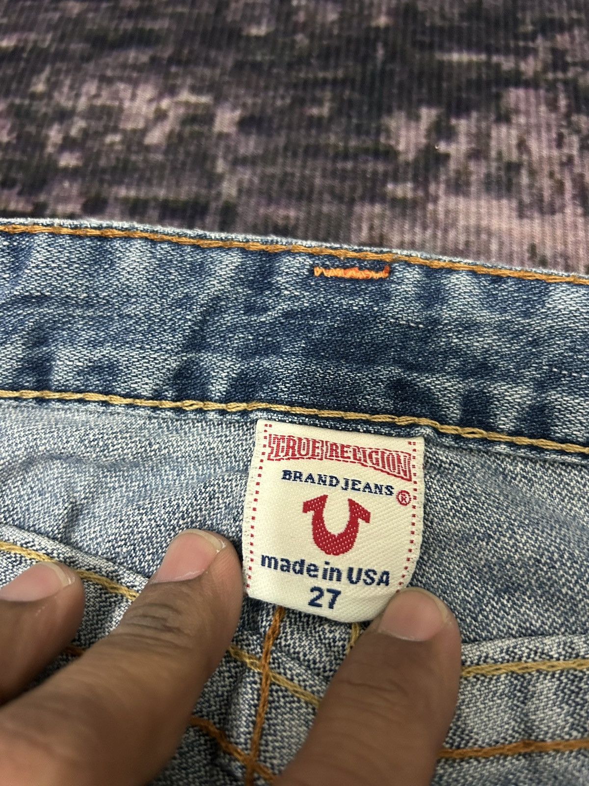 True Religion True Religion Patch work Spiral Flare Jeans Size US 27 - 15 Thumbnail