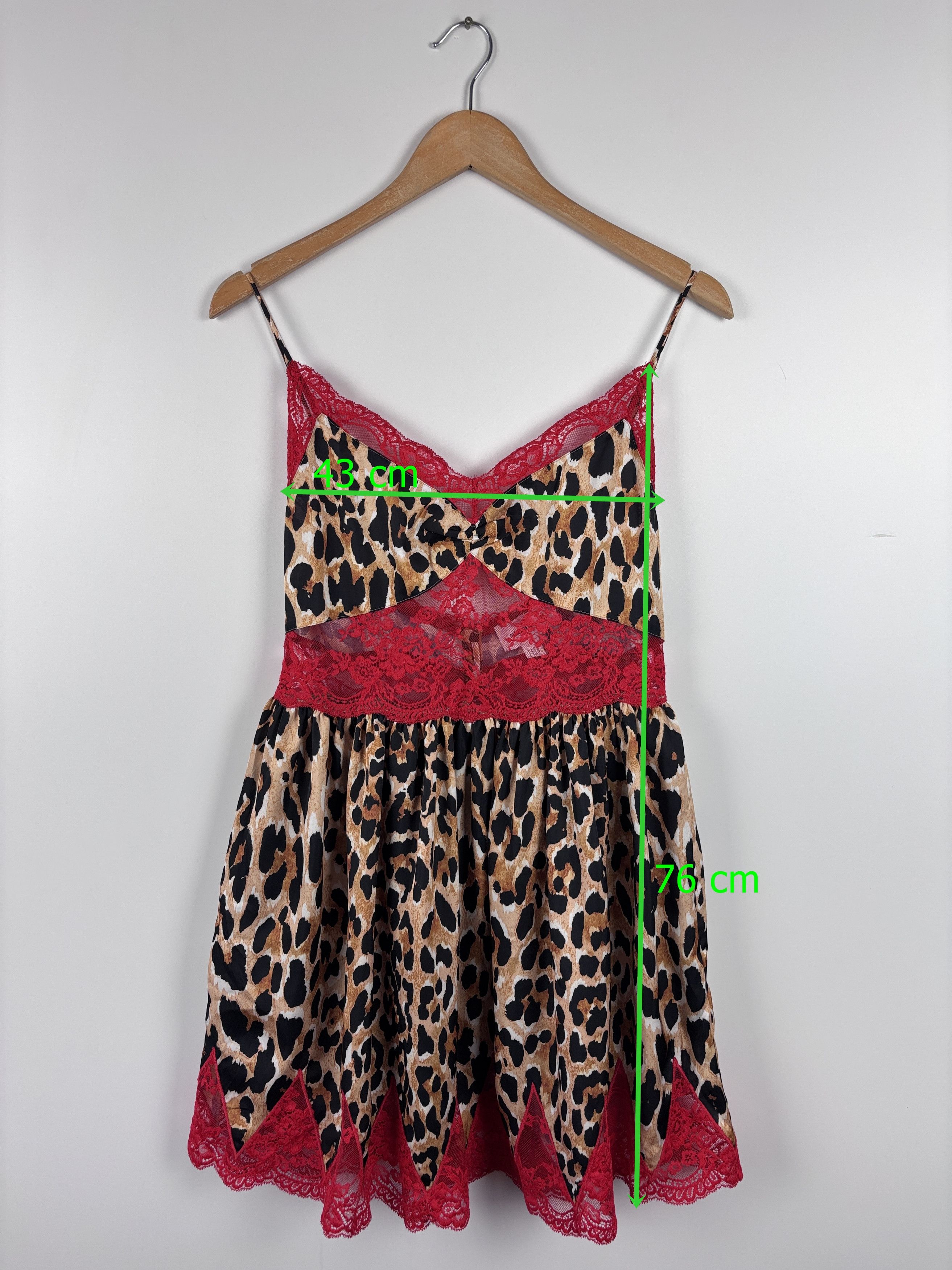 Paco Rabanne x H&M Leopard Mini Lace Dress Multicolor Size S