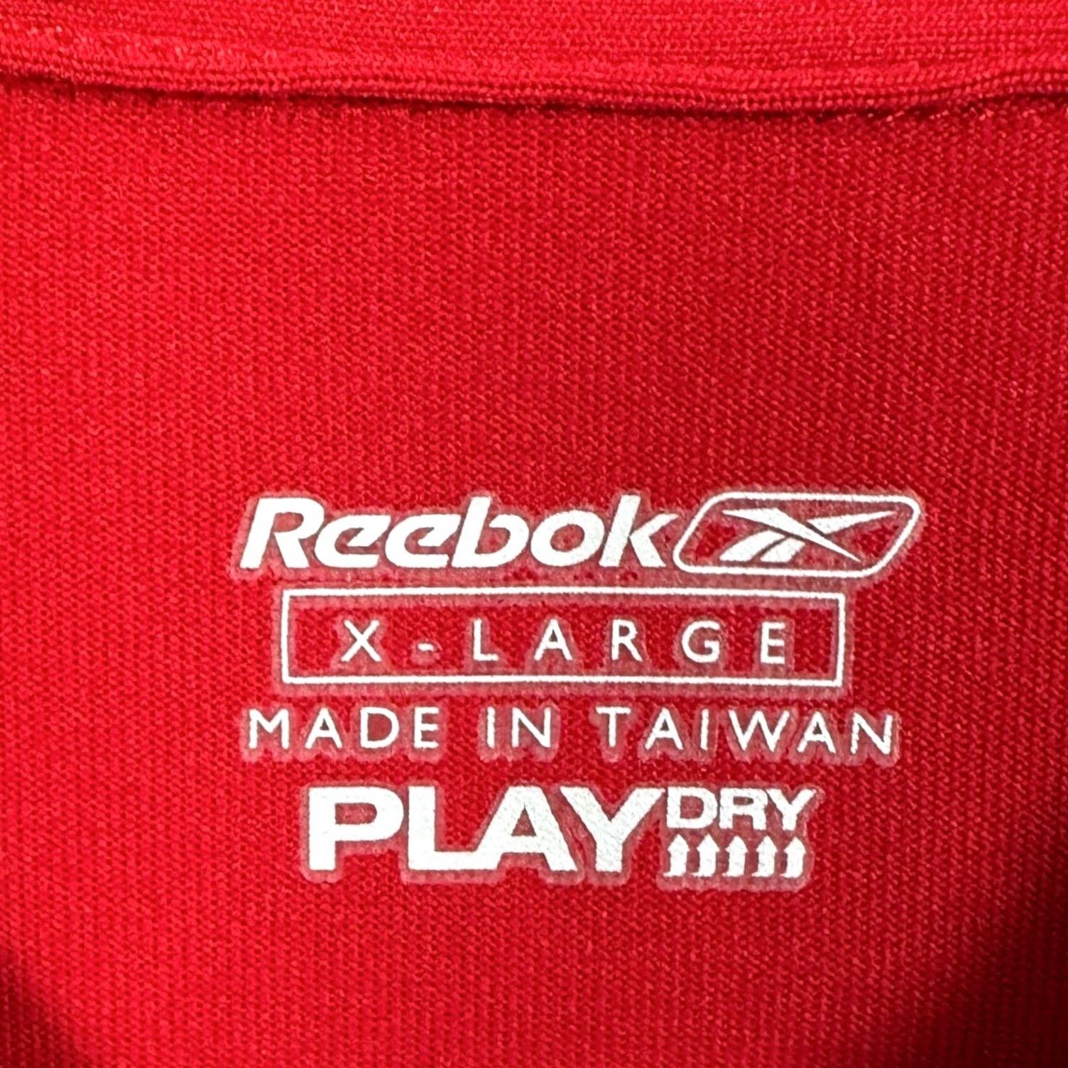 Reebok Reebok Play Dry Zip Polo Shirt Mens XL Red Rugby Quarter Zip Shirt Size US XL / EU 56 / 4 - 5 Thumbnail
