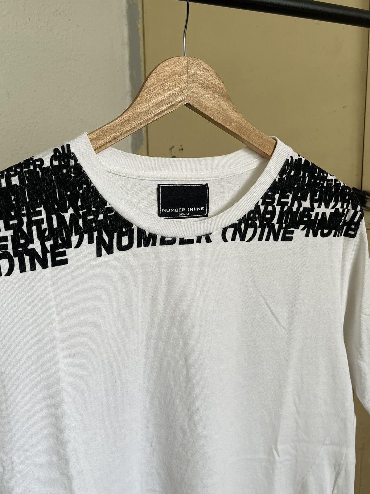 Number (N)ine Number Nine Denim Logo All Over Shoulder Print Tee Size US L / EU 52-54 / 3 - 2 Thumbnail