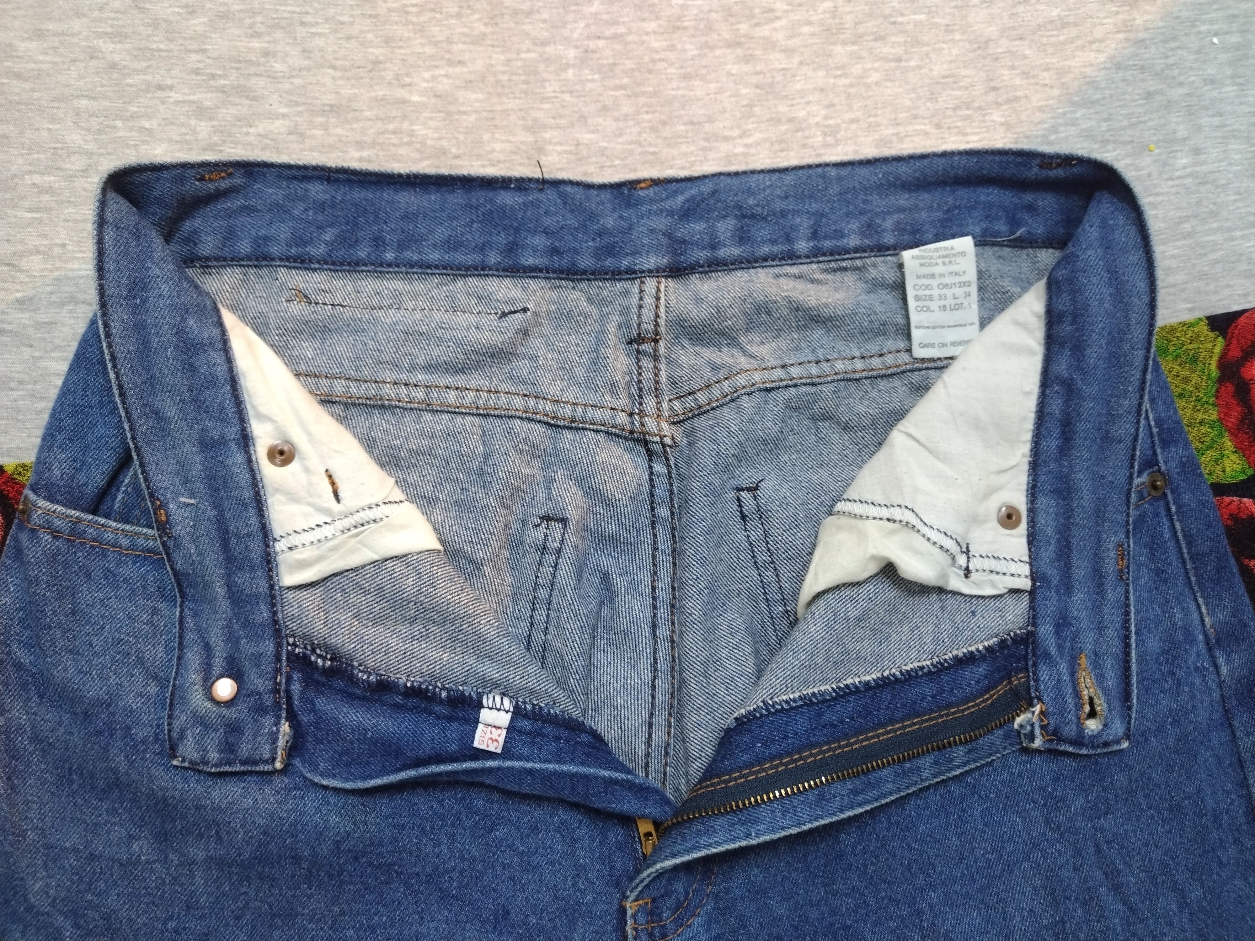 Giorgio Armani × If Six Was Nine × Vintage 💥 Vintage GA Armani Jeans sunfaded blue Jeans made in italy Size US 33 - 12 Thumbnail