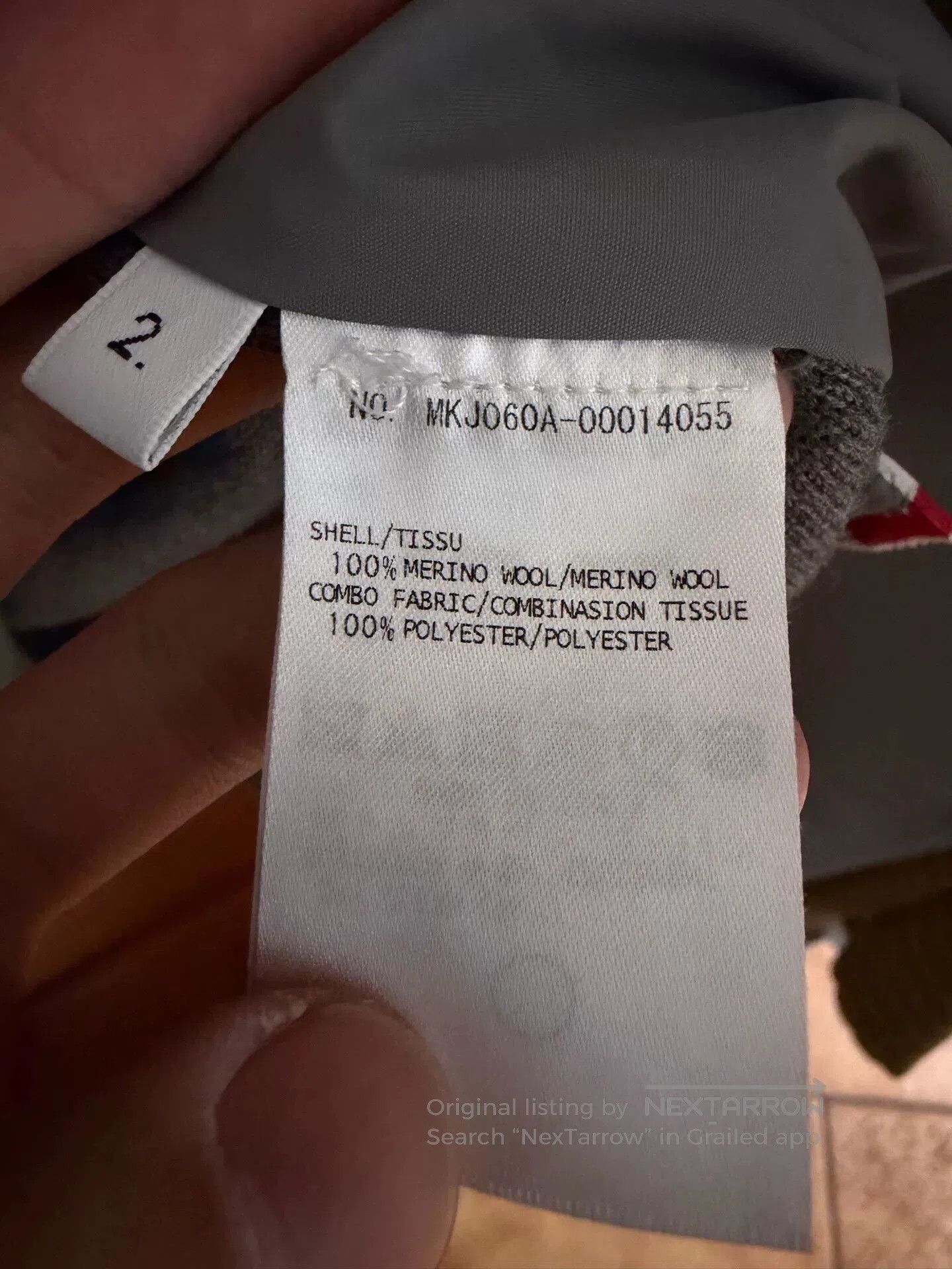 Thom Browne gray wool blend jacket by thom browne. Size US XL / EU 56 / 4 - 4 Thumbnail