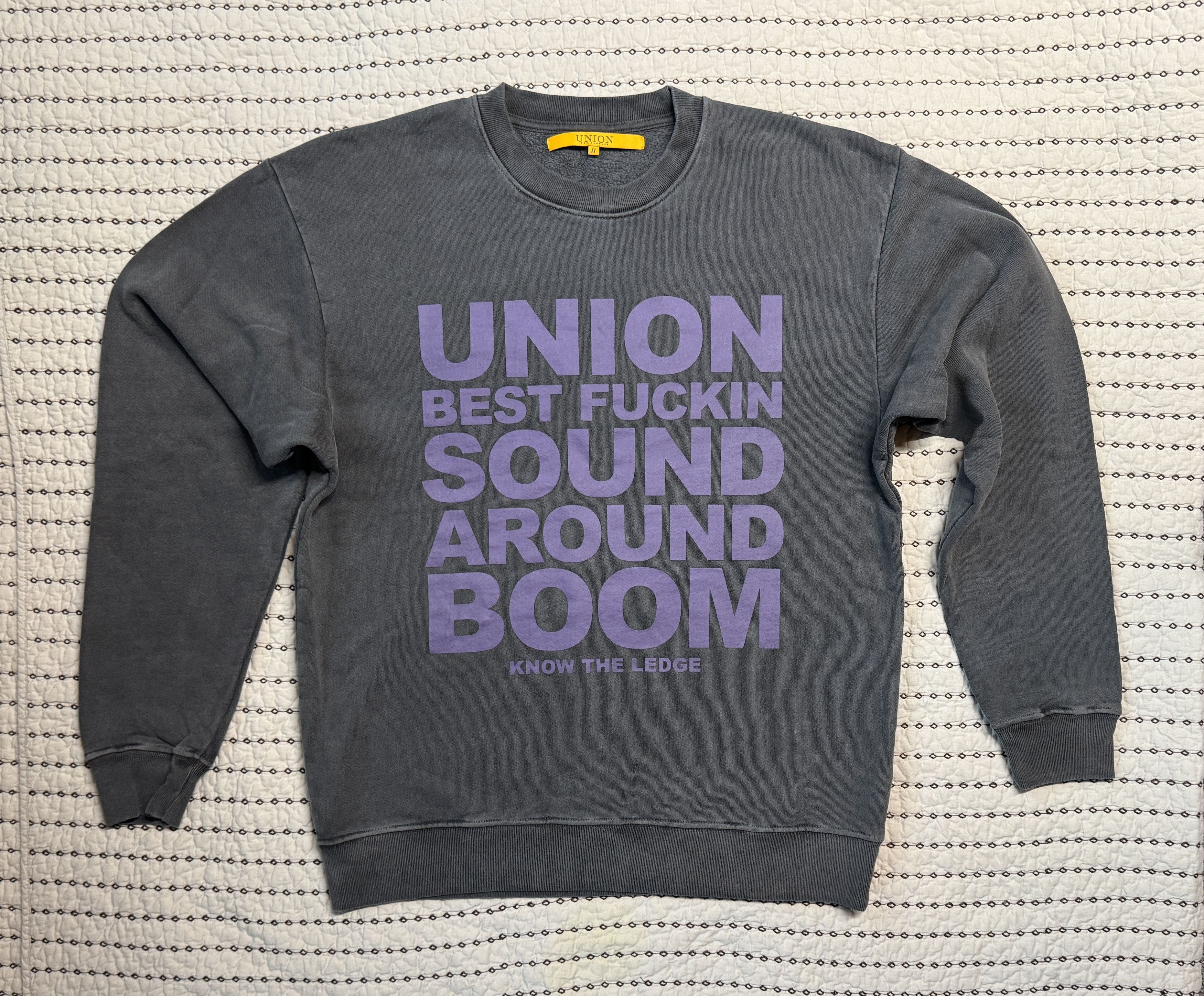 Union LA UNION LA - BEST SOUND AROUND SWEATSHIRT WASHED BLACK SIZE 2 Size US M / EU 48-50 / 2 - 1 Thumbnail