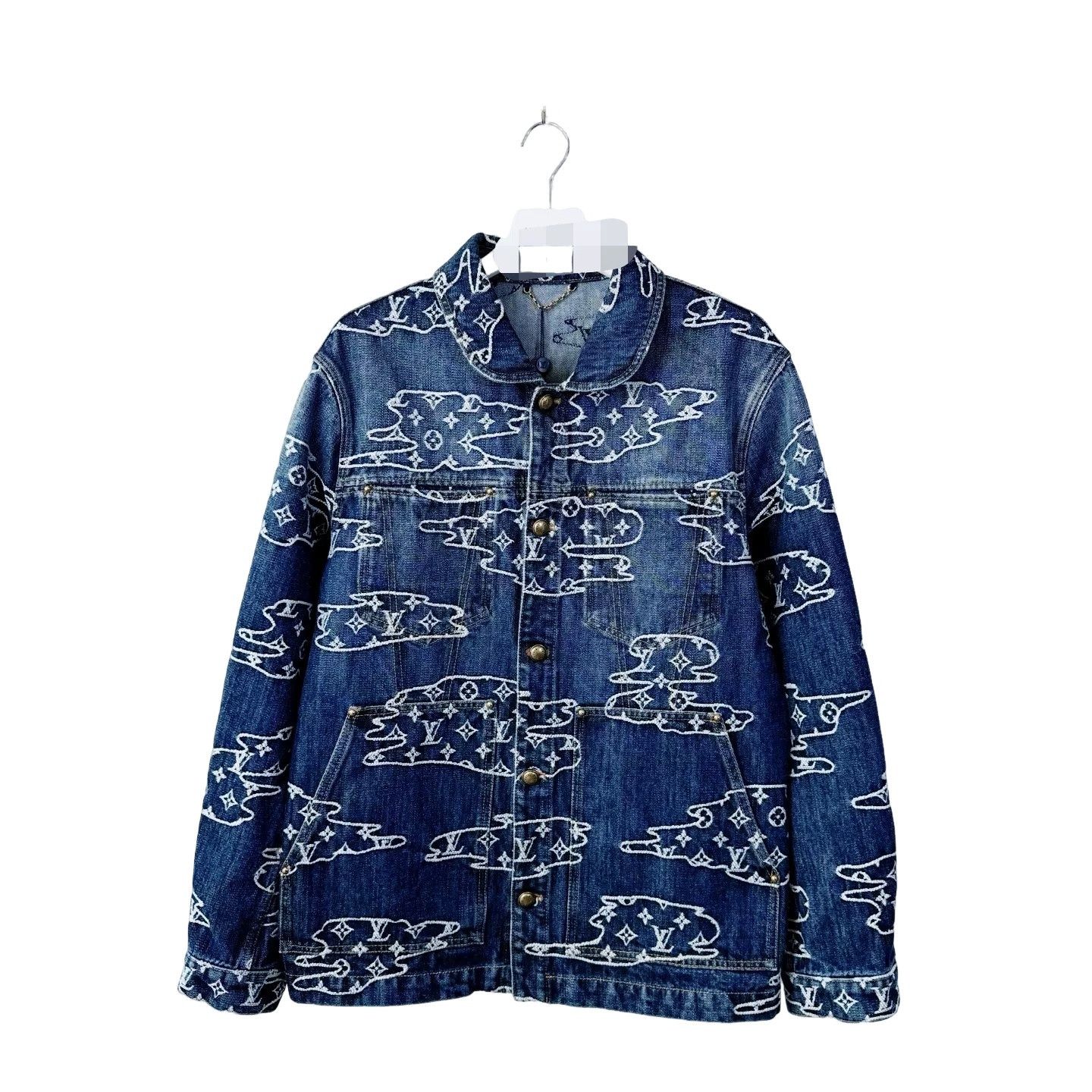 Louis Vuitton Louis Vuitton Cloud Jacquard Denim Jacket Size 52 Size US L / EU 52-54 / 3 - 1 Thumbnail