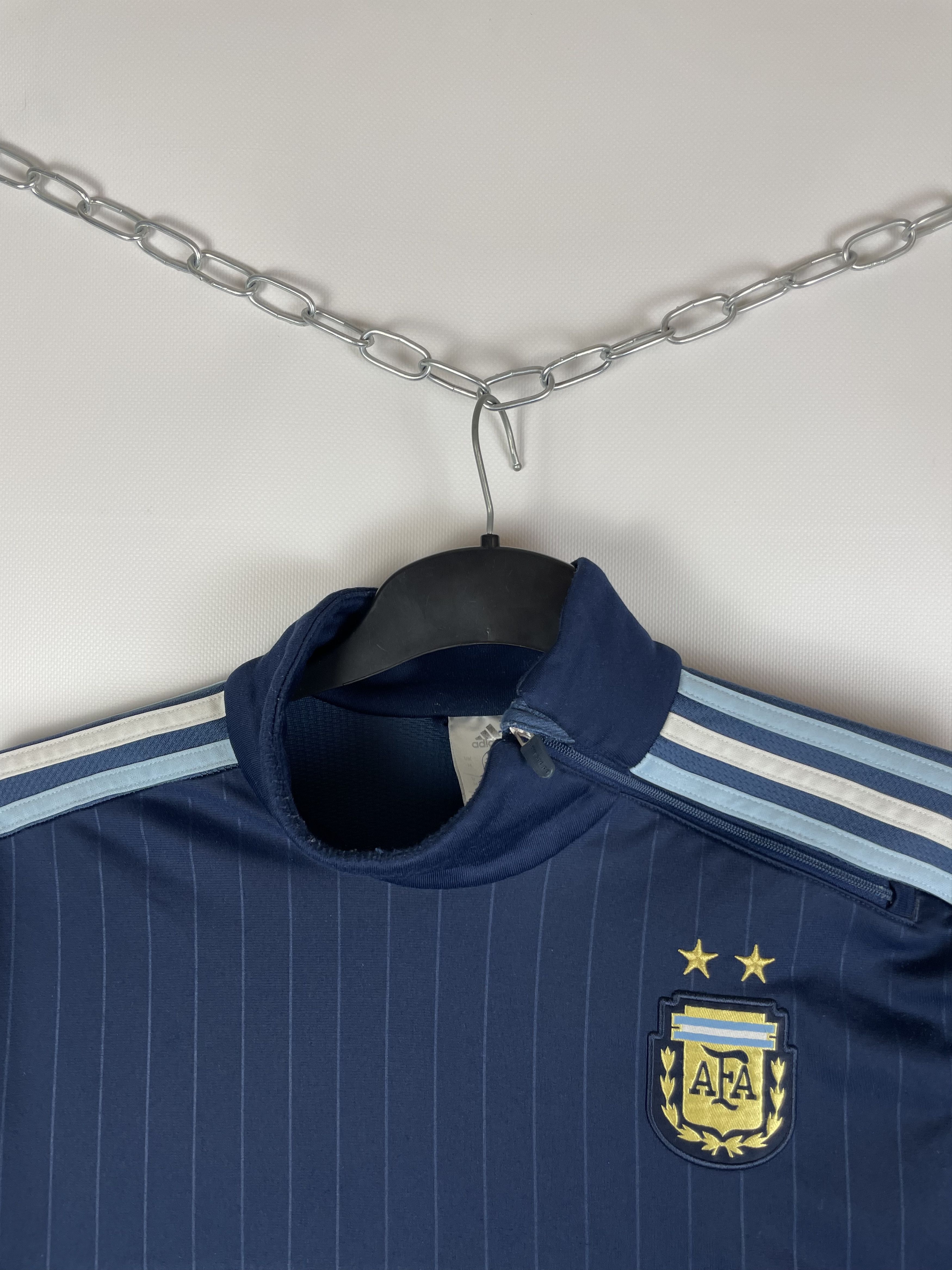 Adidas Argentina Team 2014 Longsleeve Training Soccer Jersey Top Size US M / EU 48-50 / 2 - 3 Thumbnail