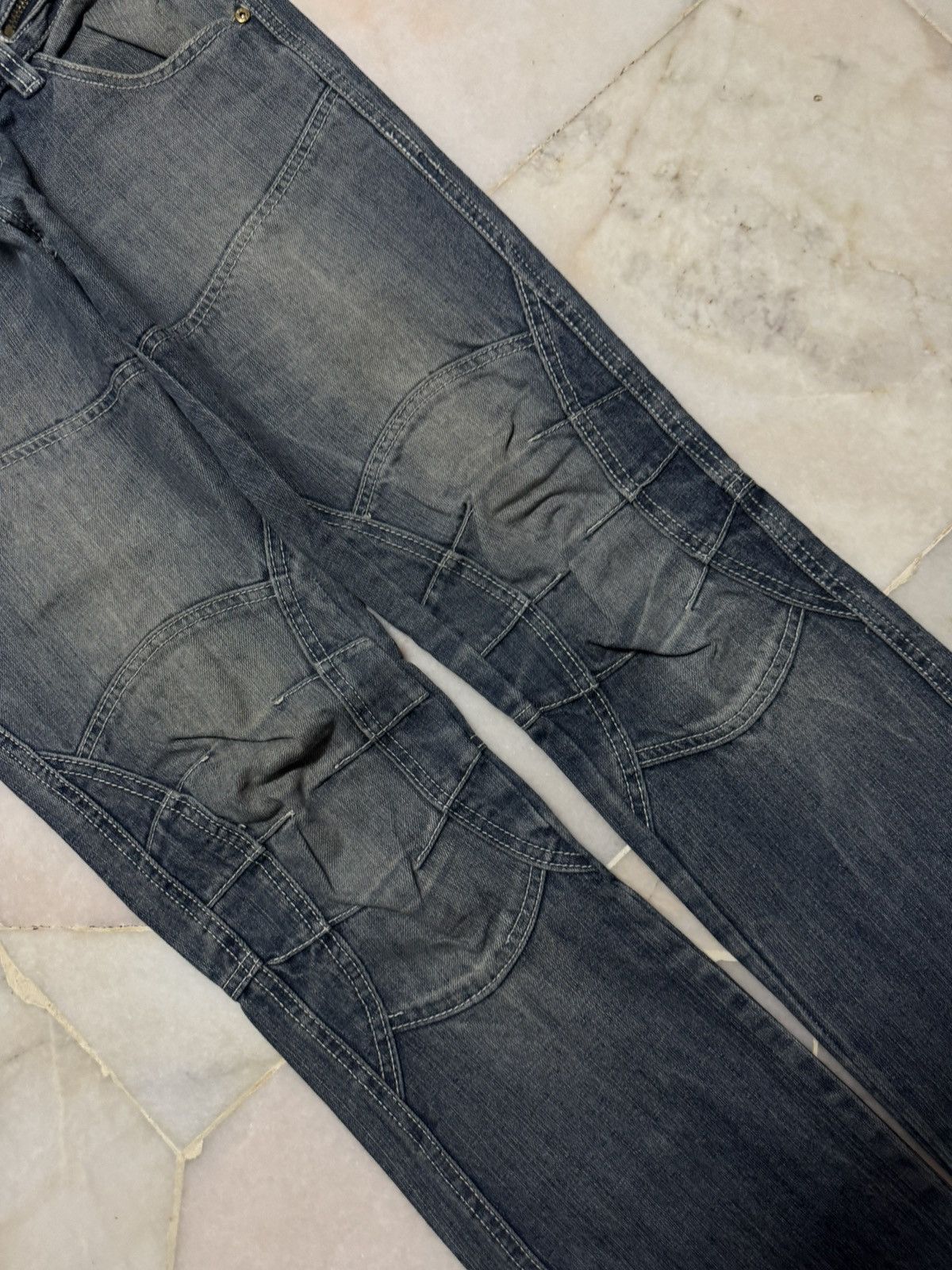 Seditionaries 💥DOUBLE WAIST💥VINTAGE SOUTHERN PUNK JEANS WHISKER RARE DENIM Size US 30 / EU 46 - 7 Thumbnail