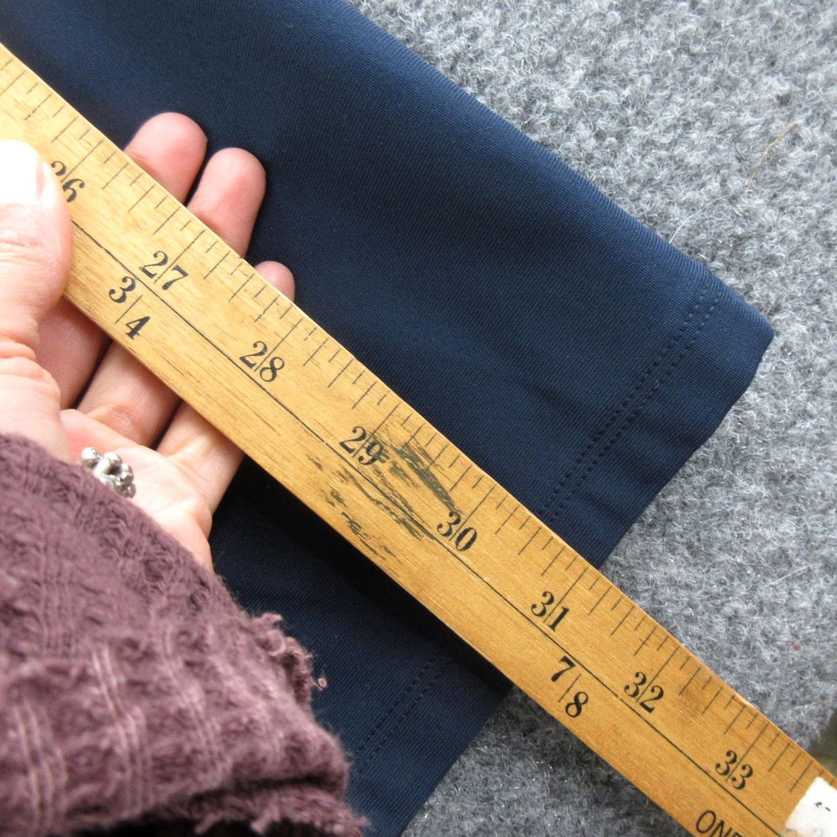 Lululemon Lululemon Pants Mens 33 Navy Straight Leg Chino Golf Casual 30in Inseam Size US 33 - 3 Thumbnail