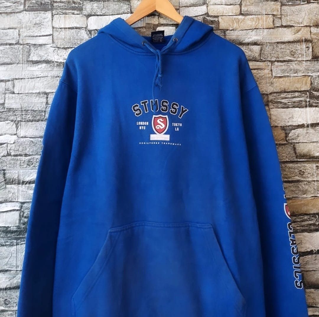 Stussy Vtg 90s STUSSY Classics Pullover Hoodie Size US XL / EU 56 / 4 - 4 Thumbnail