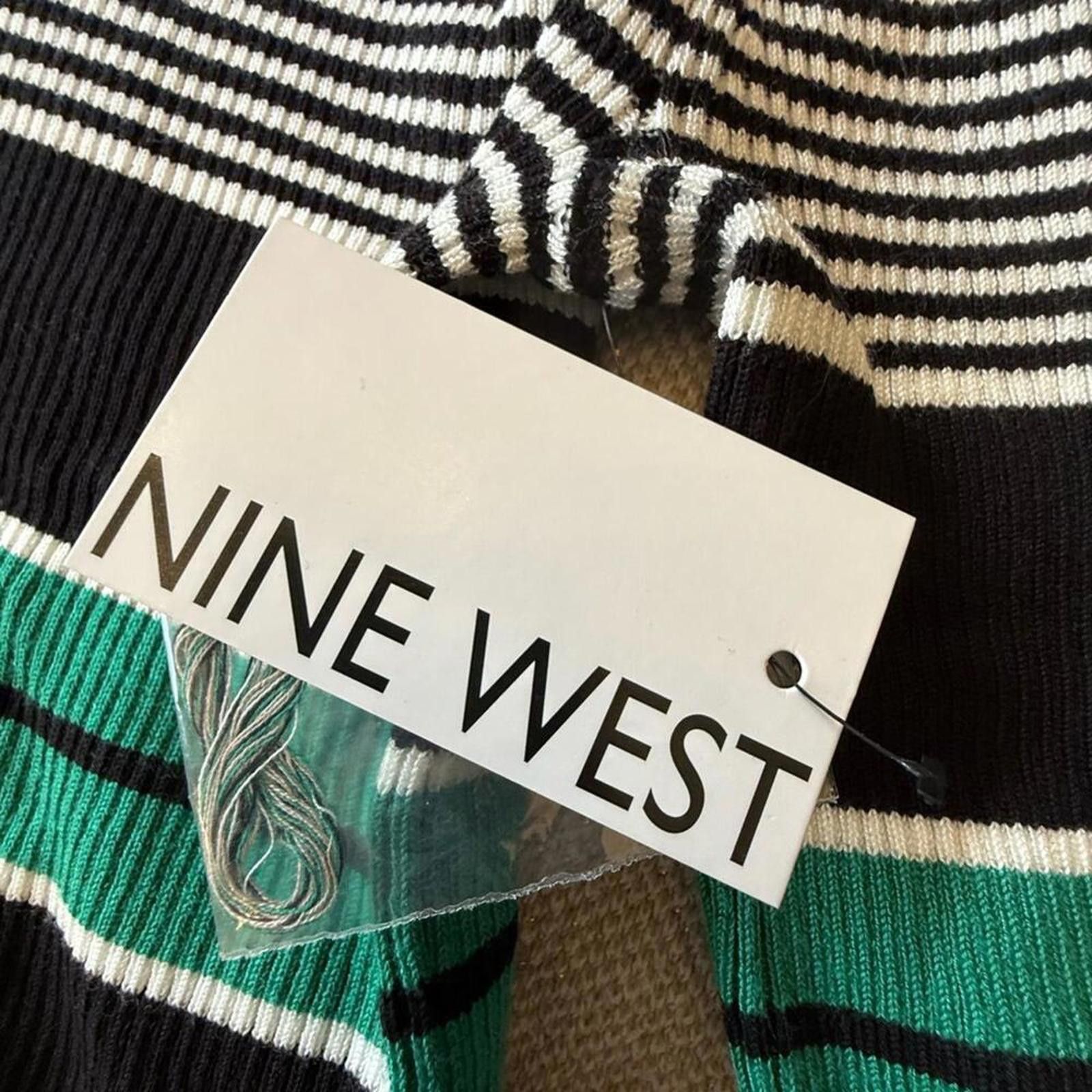 Nine West Nine West Black Ribbed Knit Top NWT Size L / US 10 / IT 46 - 4 Thumbnail