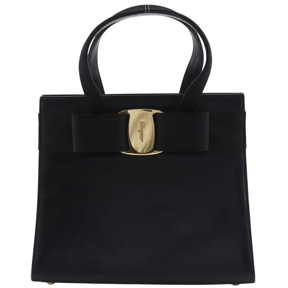 Salvatore Ferragamo Salvatore Ferragamo Salvatore Ferragamo Vara Ribbon Calf 2way Bag Leather Handbag BA21 4178 DUTY FREE for USA Size ONE SIZE - 1 Thumbnail