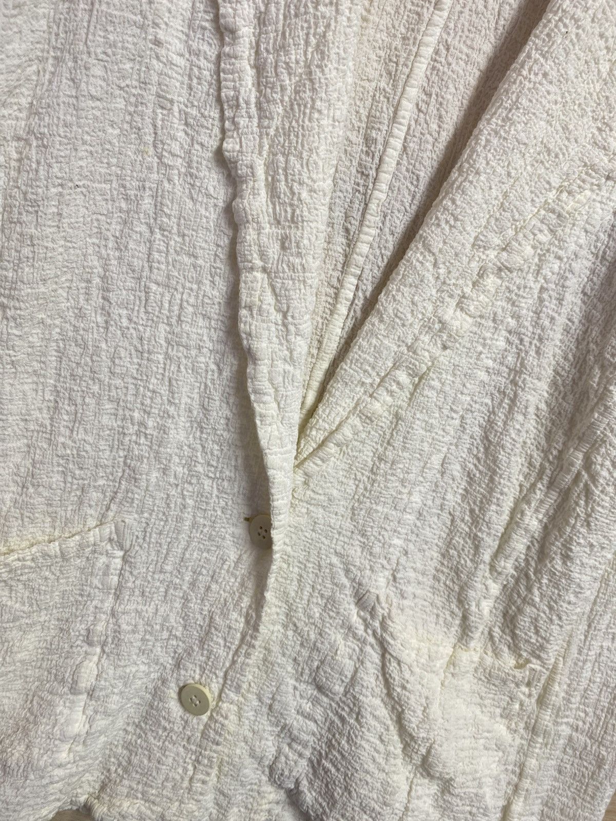Issey Miyake vintage Issey Miyake Me Cauliflower stretch crinkle jacket Size US XL / EU 56 / 4 - 2 Thumbnail