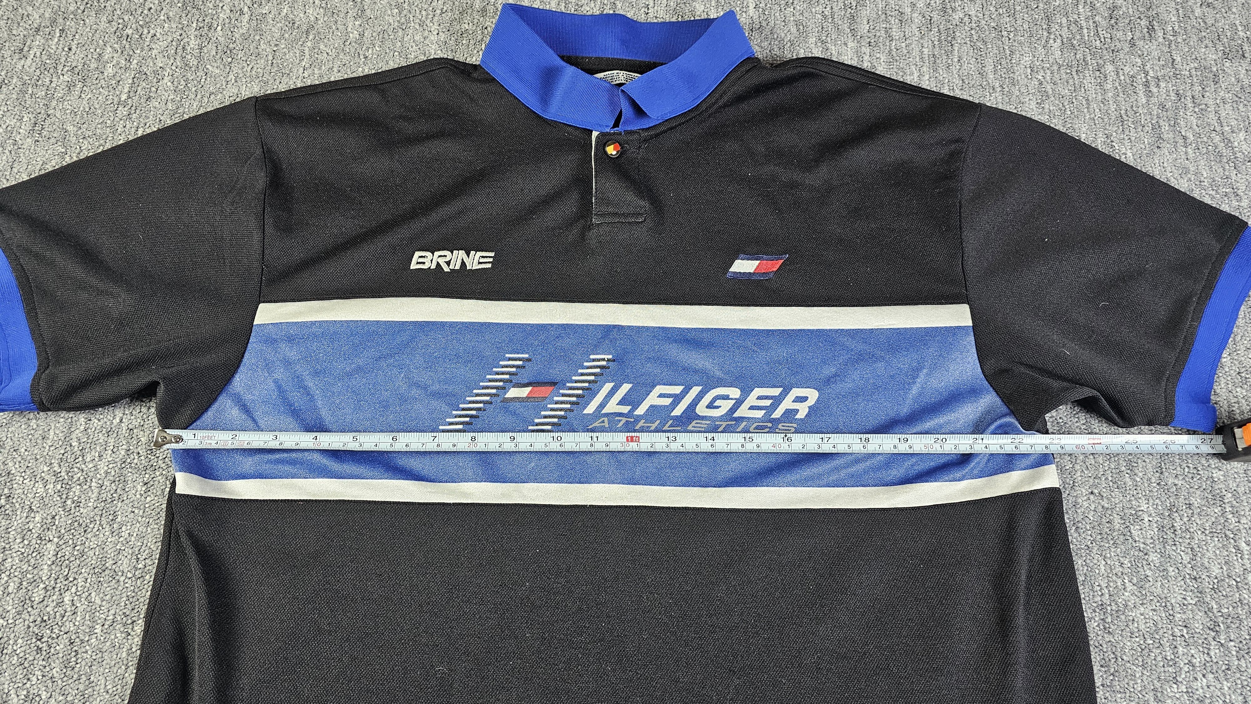 Tommy Hilfiger Vintage Tommy Hilfiger Athletics Polo Shirt Men L Black 90s Size US L / EU 52-54 / 3 - 11 Thumbnail