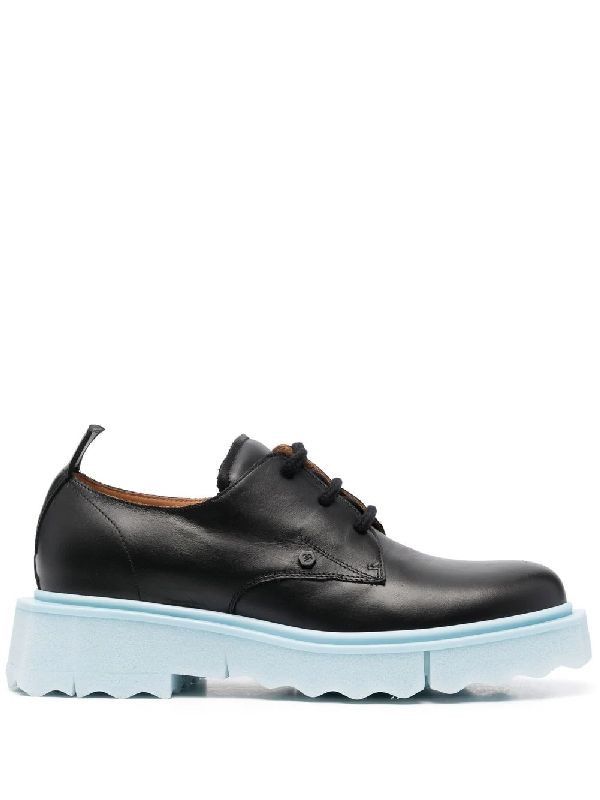 Off-White o1rshd DUP Leather Sponge Derby in Black Size US 9 / EU 42 - 1 Thumbnail