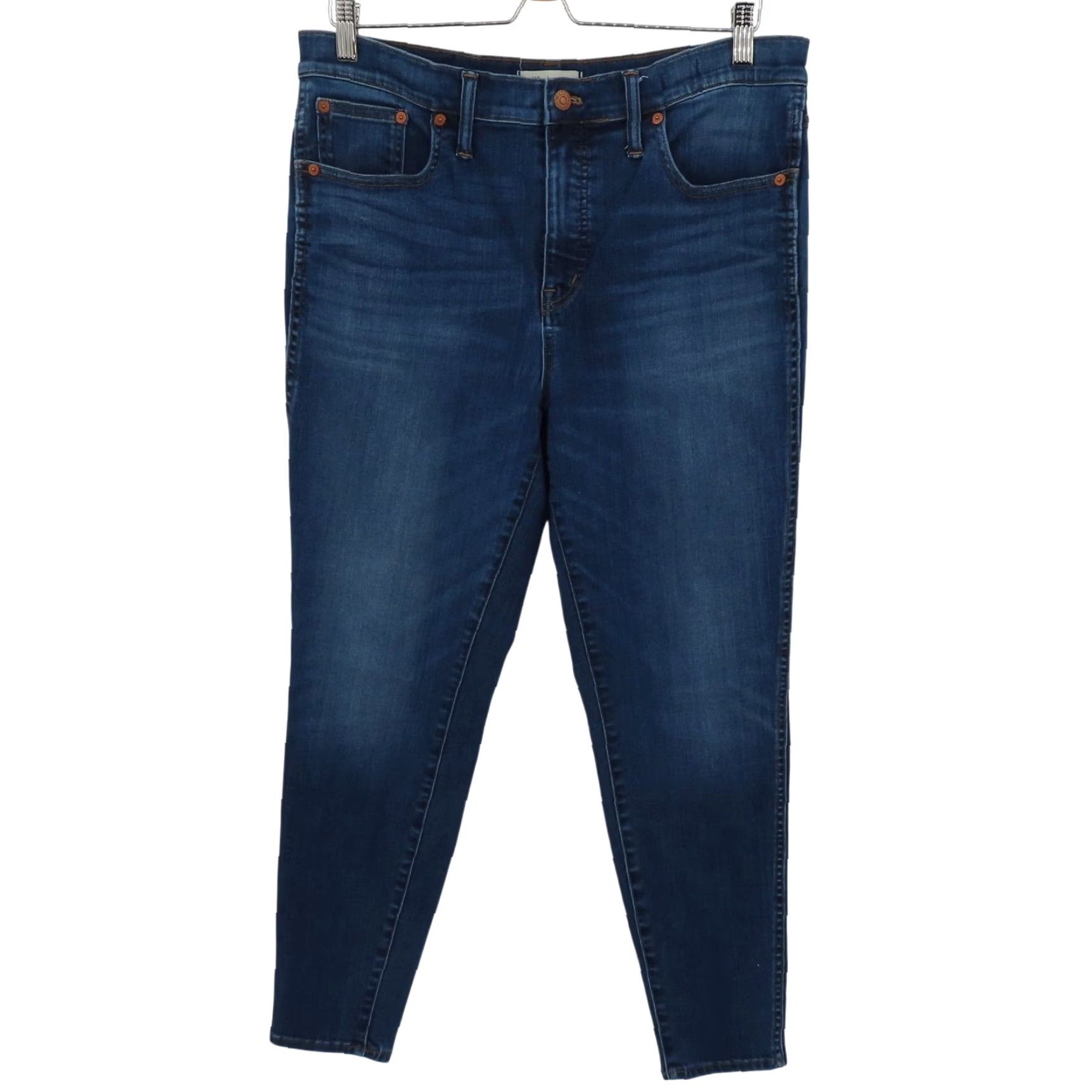 Madewell Madewell Jeans Women 32 10in High Rise Skinny Blue Denim Cotton Blend Pockets 5-Pocket Design Women’s Jeans Mens no, etc Size 24" / US 00 / IT 34 - 2 Thumbnail