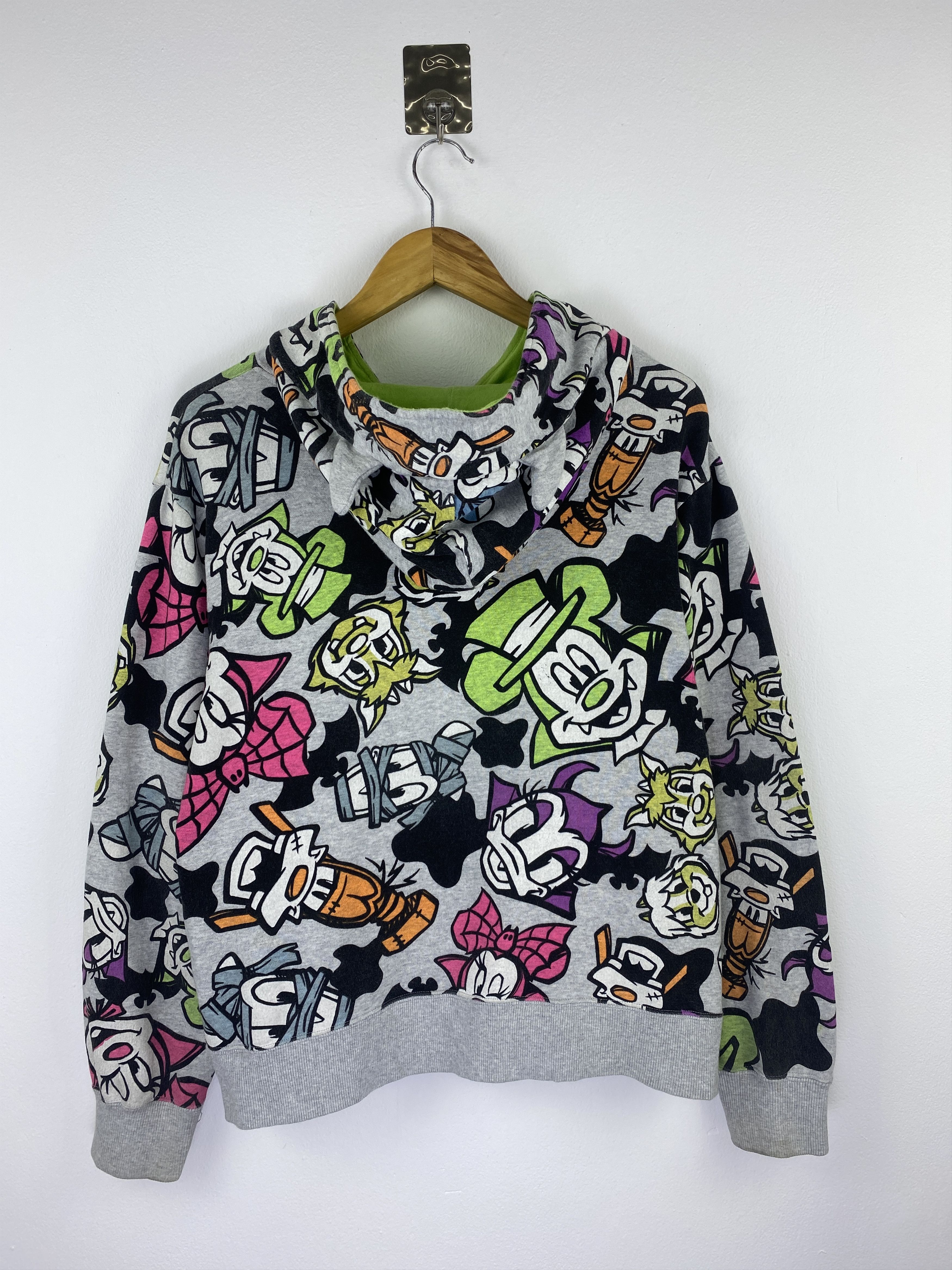 Disney Vintage Disney All Over Print Zipper Up Hoodie SH0443 Size US M / EU 48-50 / 2 - 3 Thumbnail
