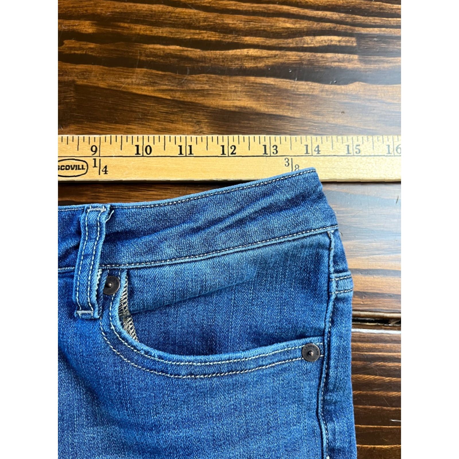 Lands' End Lands' End Jeans Women's Petite Size 4 Blue Denim Bootcut Mid Rise Jeans Size 28" / US 6 / IT 42 - 7 Thumbnail