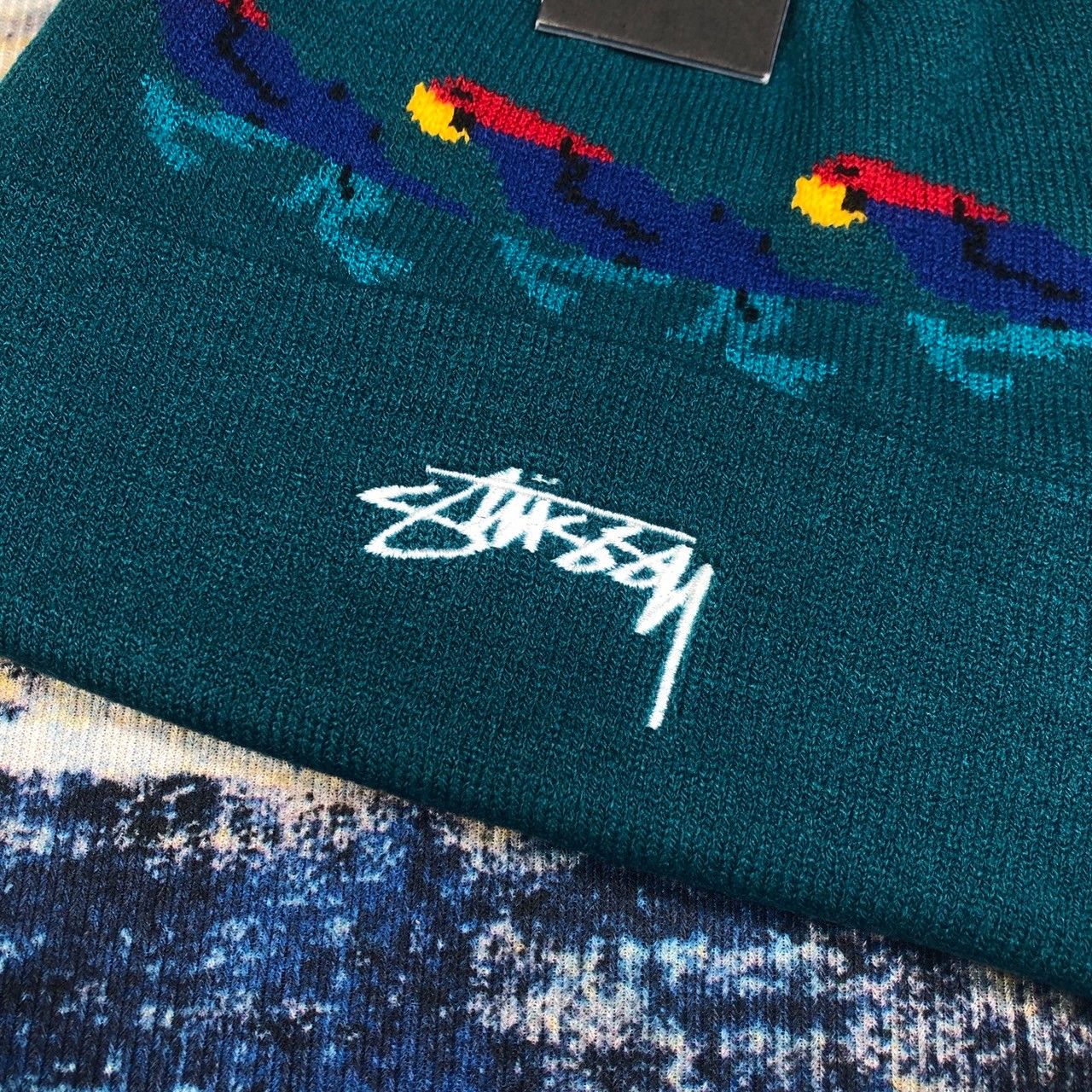 Stussy × Vintage Stussy Parrot Cuff Beanie Size ONE SIZE - 3 Thumbnail