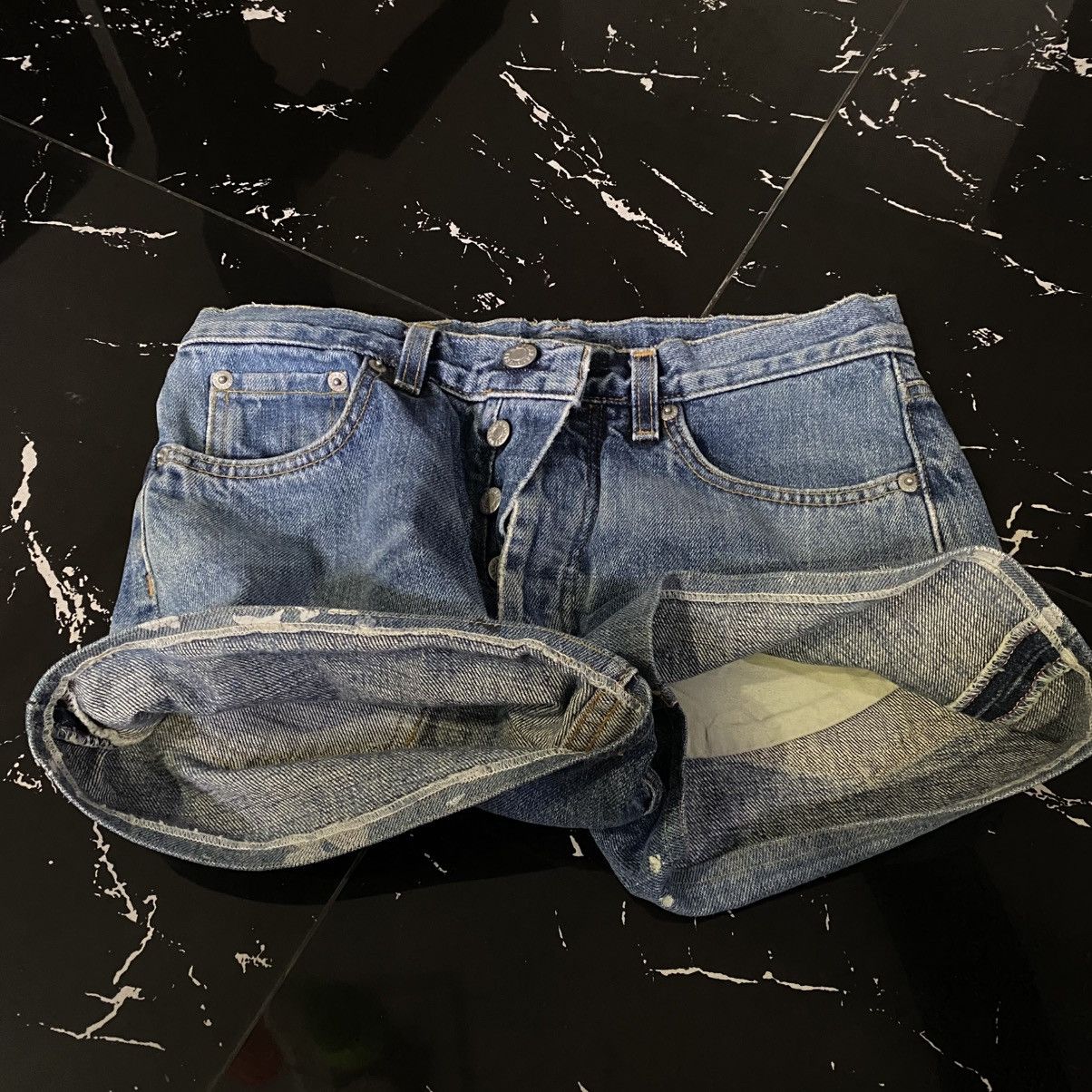Helmut Lang 1998 Archive Helmut Lang Italian Cut Off Painter Jeans Size US 28 / EU 44 - 7 Thumbnail