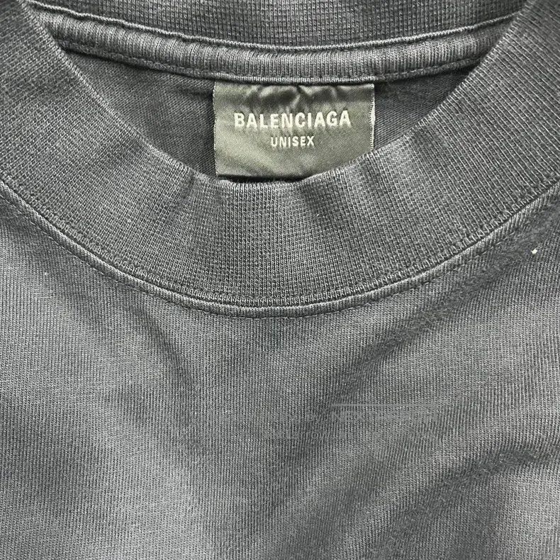 Balenciaga Balenciaga Black Letter Building Printed Round Neck Short Size US S / EU 44-46 / 1 - 4 Thumbnail
