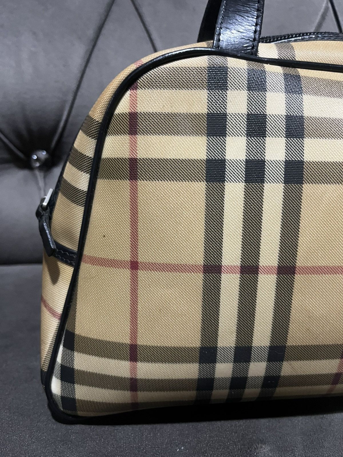 Burberry Authentic Burberry Nova Check Dome Handbag Size ONE SIZE - 7 Thumbnail