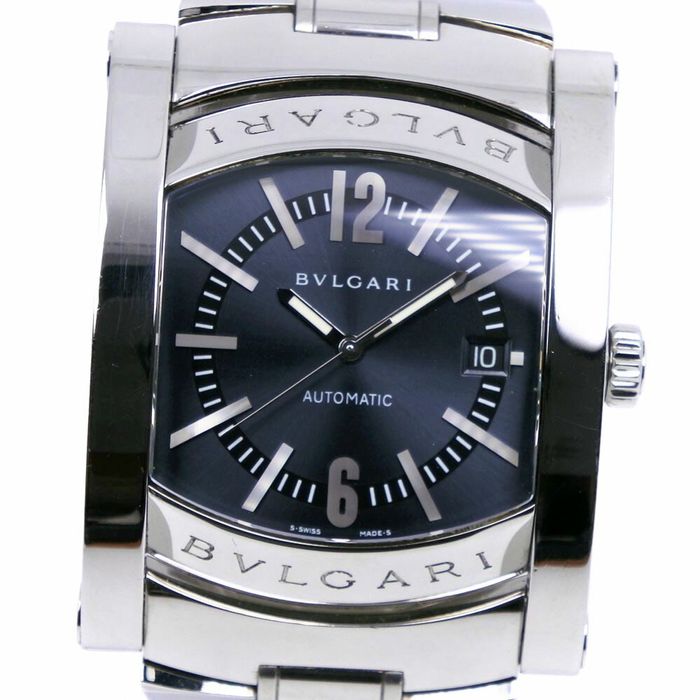 Bvlgari BVLGARI Ashoma Watch AA48S Stainless Steel Silver Automatic Men ...