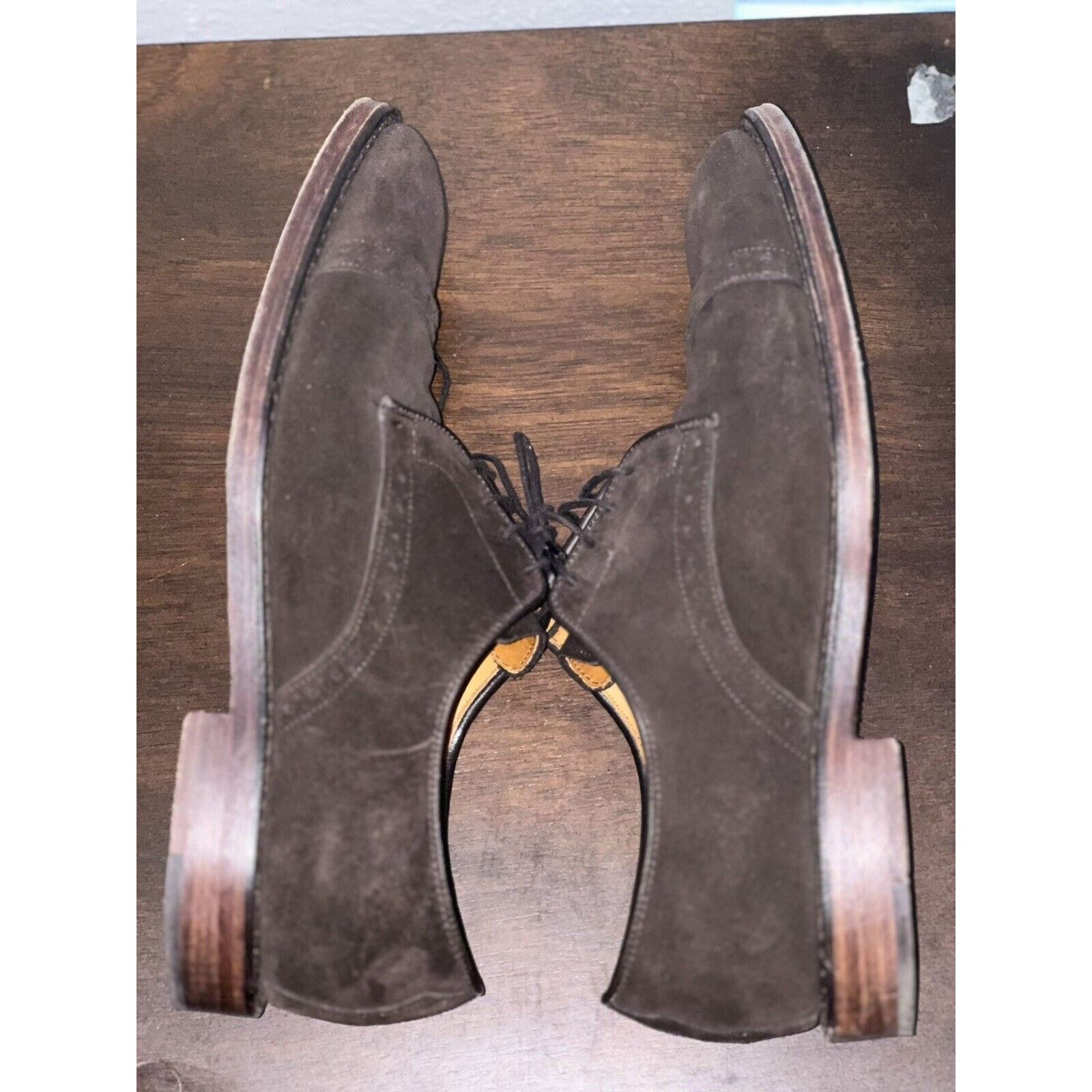 Polo Ralph Lauren Polo Ralph Lauren Size 9 D Sueded Leather Oxford Shoes Mens Size US 8.5 / EU 41-42 - 2 Thumbnail