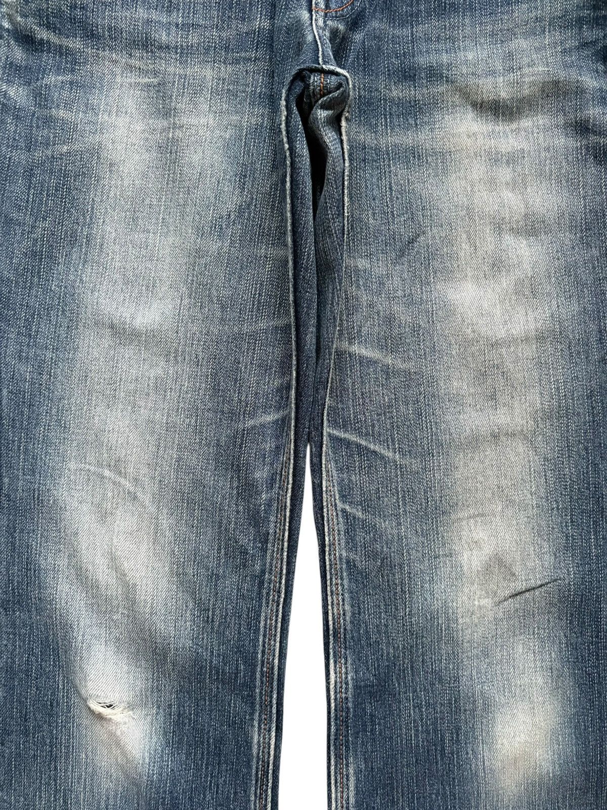 Japanese Brand Vintage Japanese Brand Faded Wash Studded Flare Jeans Size US 31 - 5 Thumbnail