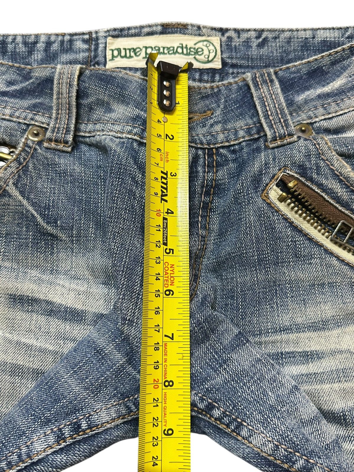 If Six Was Nine Vintage Japanese Selvedge Faded Wash Distress Baggy Jeans Size US 31 - 16 Thumbnail