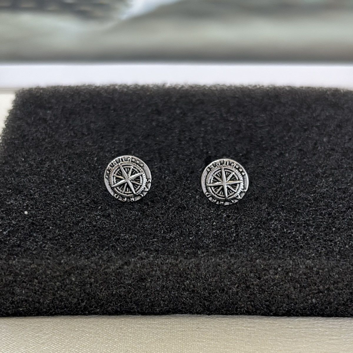 Other 9mm Vintage Six Point Star Stud Earrings for Men Women Size ONE SIZE - 3 Thumbnail