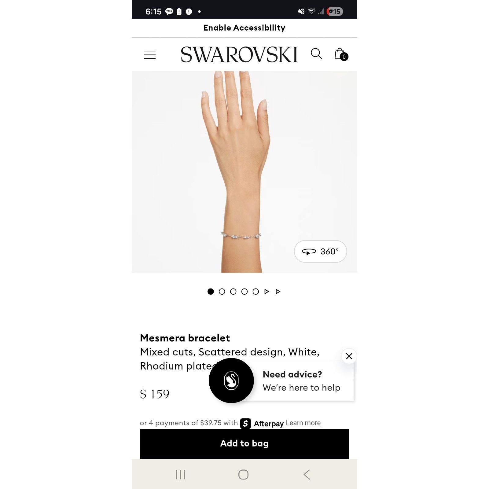 Swarovski Swarovski Mesmera bracelet new Size ONE SIZE - 3 Thumbnail