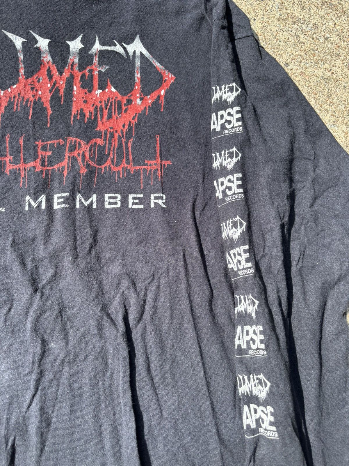 Band Tees × Vintage Vintage 1990s Exhumed Metal Band Longsleeve Size US XL / EU 56 / 4 - 4 Thumbnail