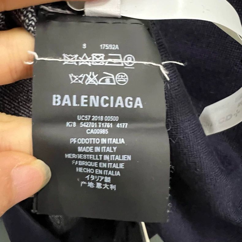 Balenciaga Balenciaga Navy back number Jersey Size US S / EU 44-46 / 1 - 4 Thumbnail